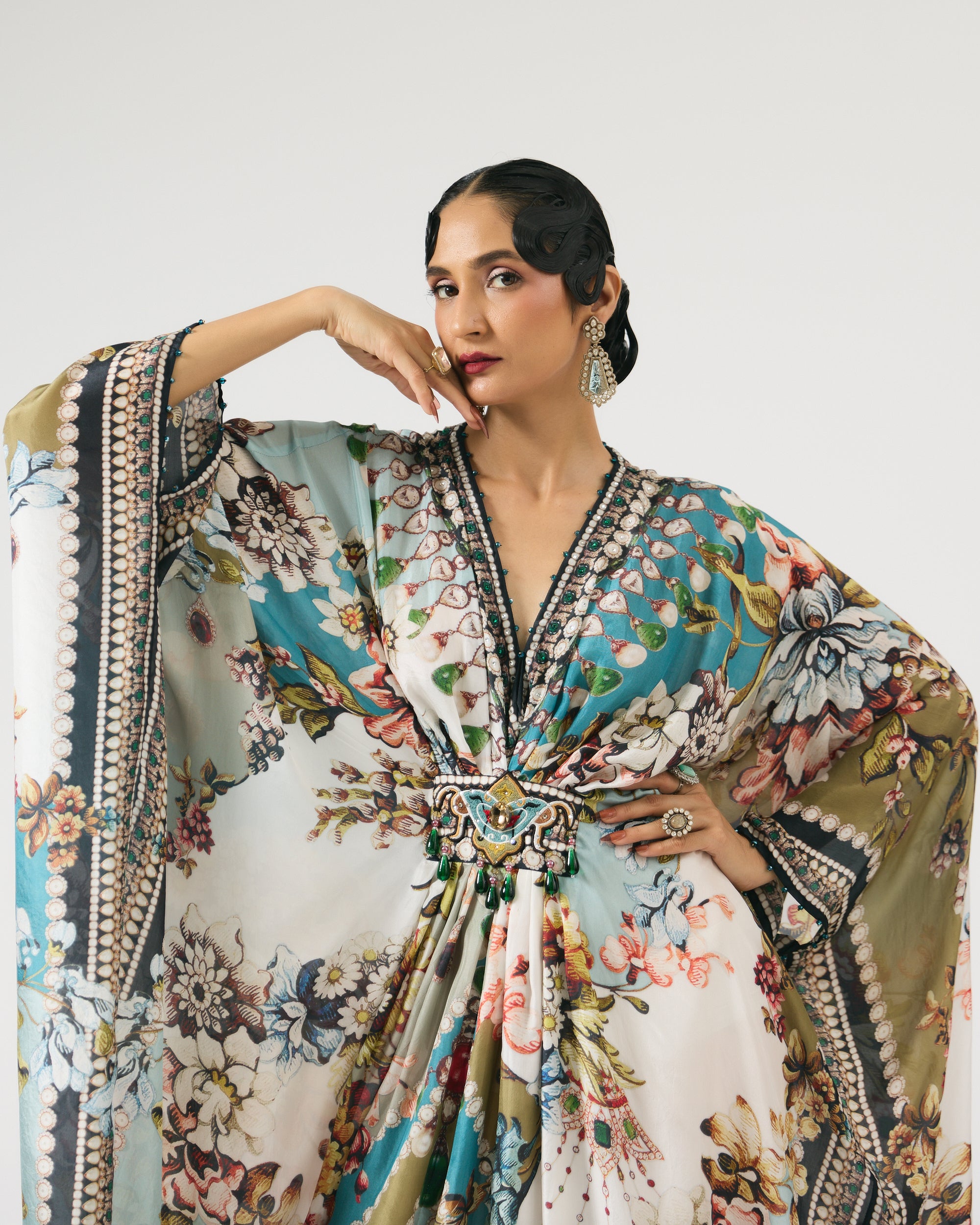 Nizam : Imama - Ivory/Aqua
