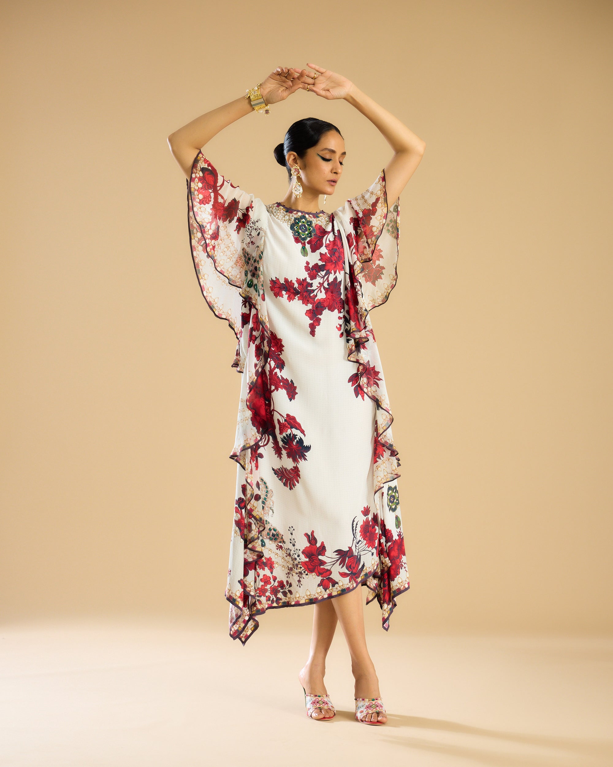 Nizam : Fazluna - Ivory/Red