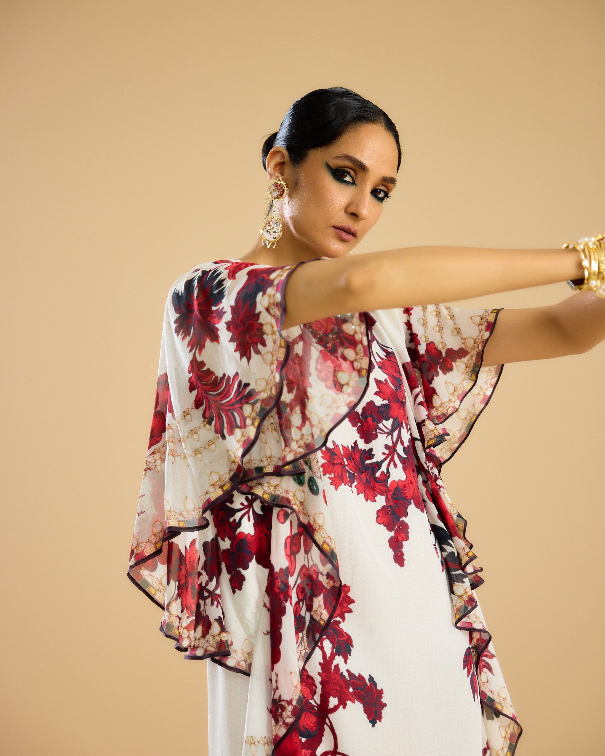 Nizam : Fazluna - Ivory/Red