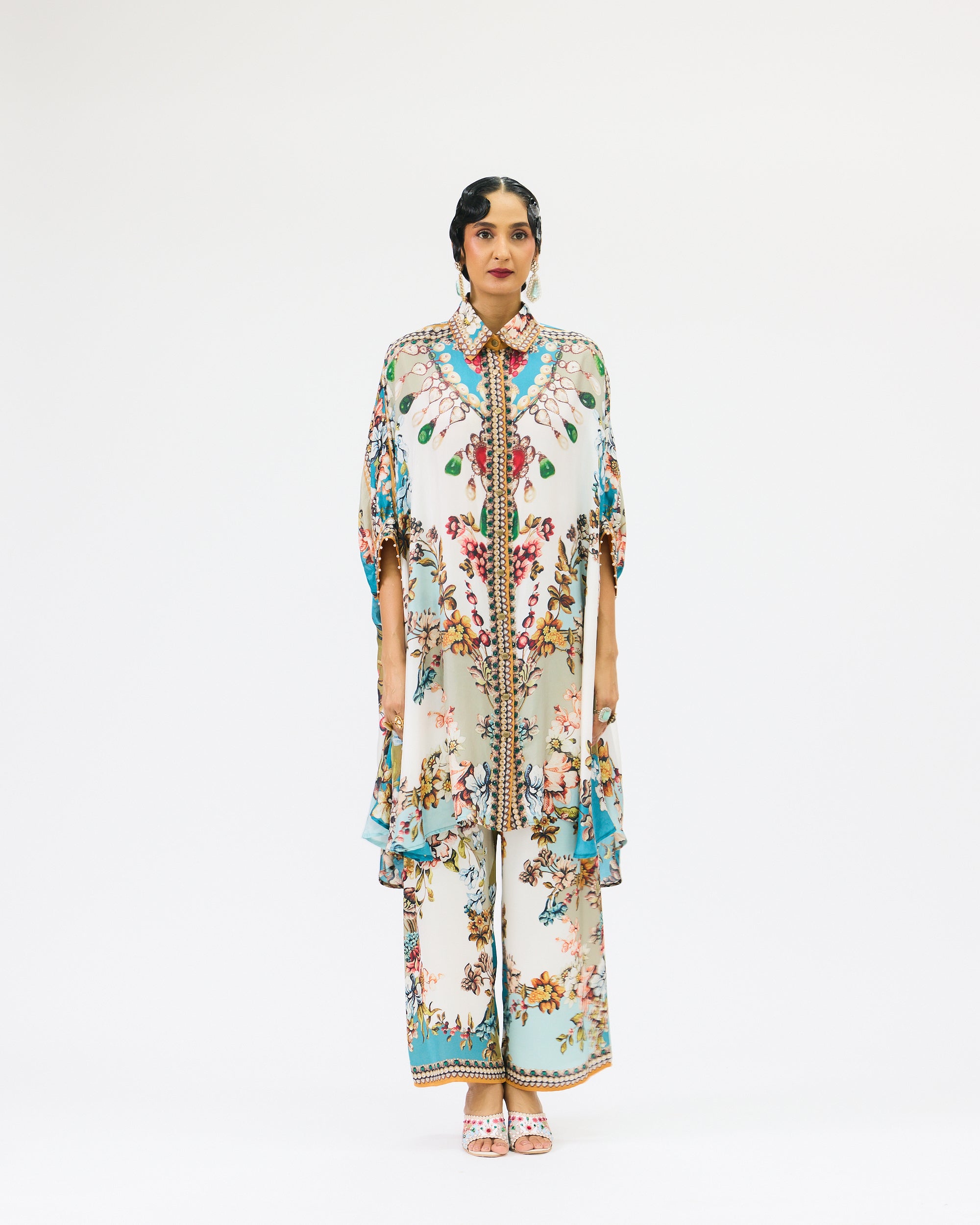 Nizam : Kamara - Ivory/Aqua
