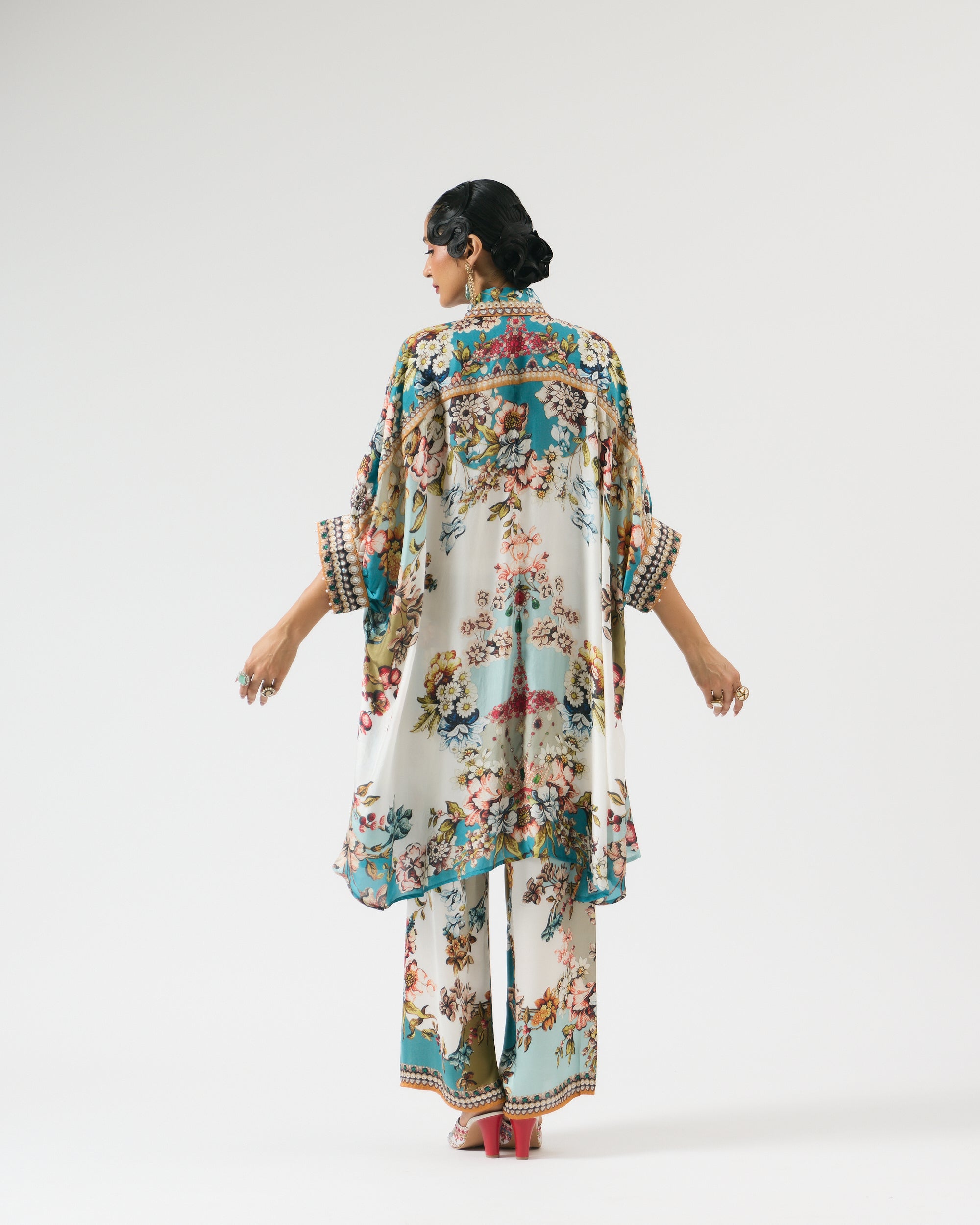 Nizam : Kamara - Ivory/Aqua