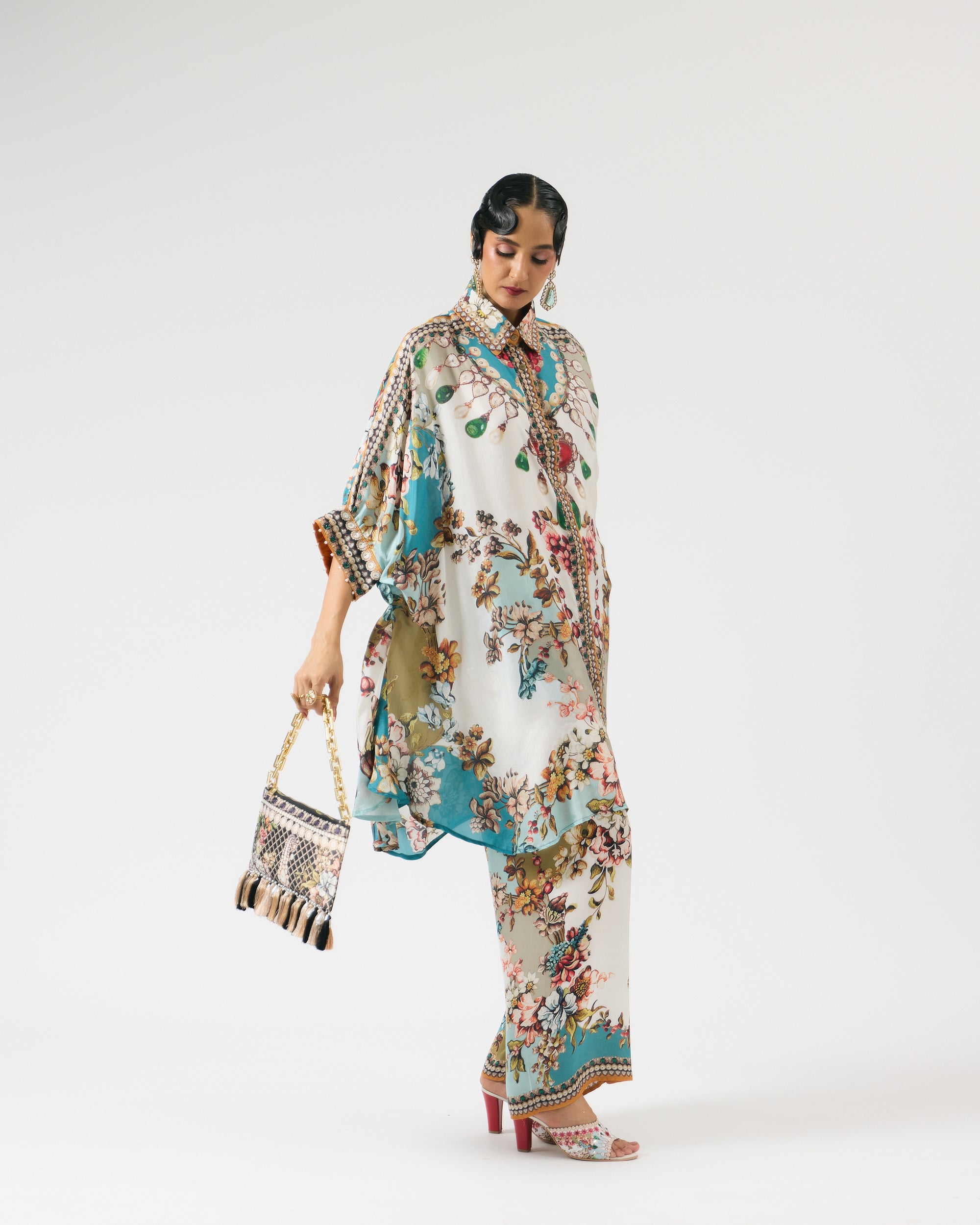 Nizam : Kamara - Ivory/Aqua