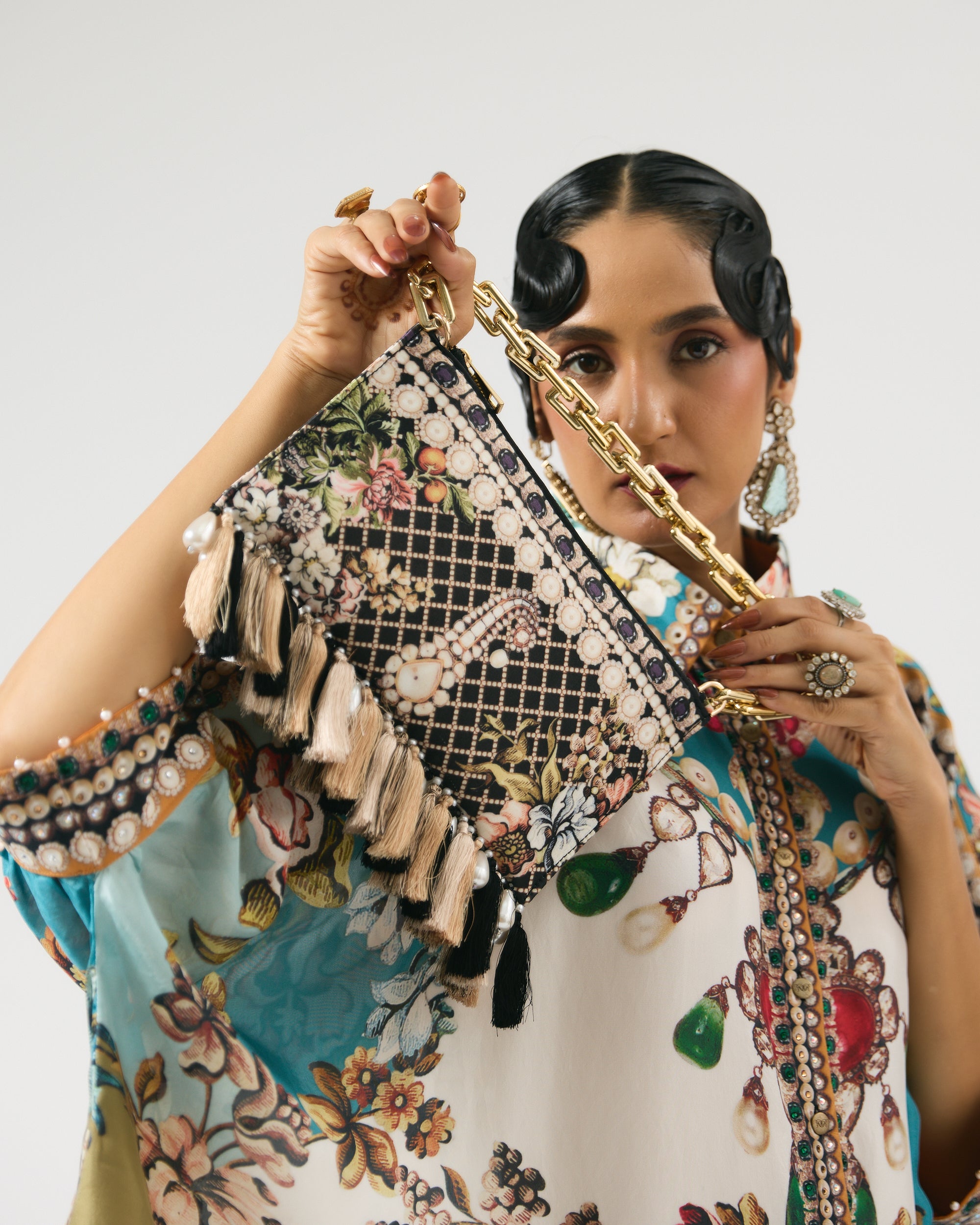 Nizam : Kamara - Ivory/Aqua