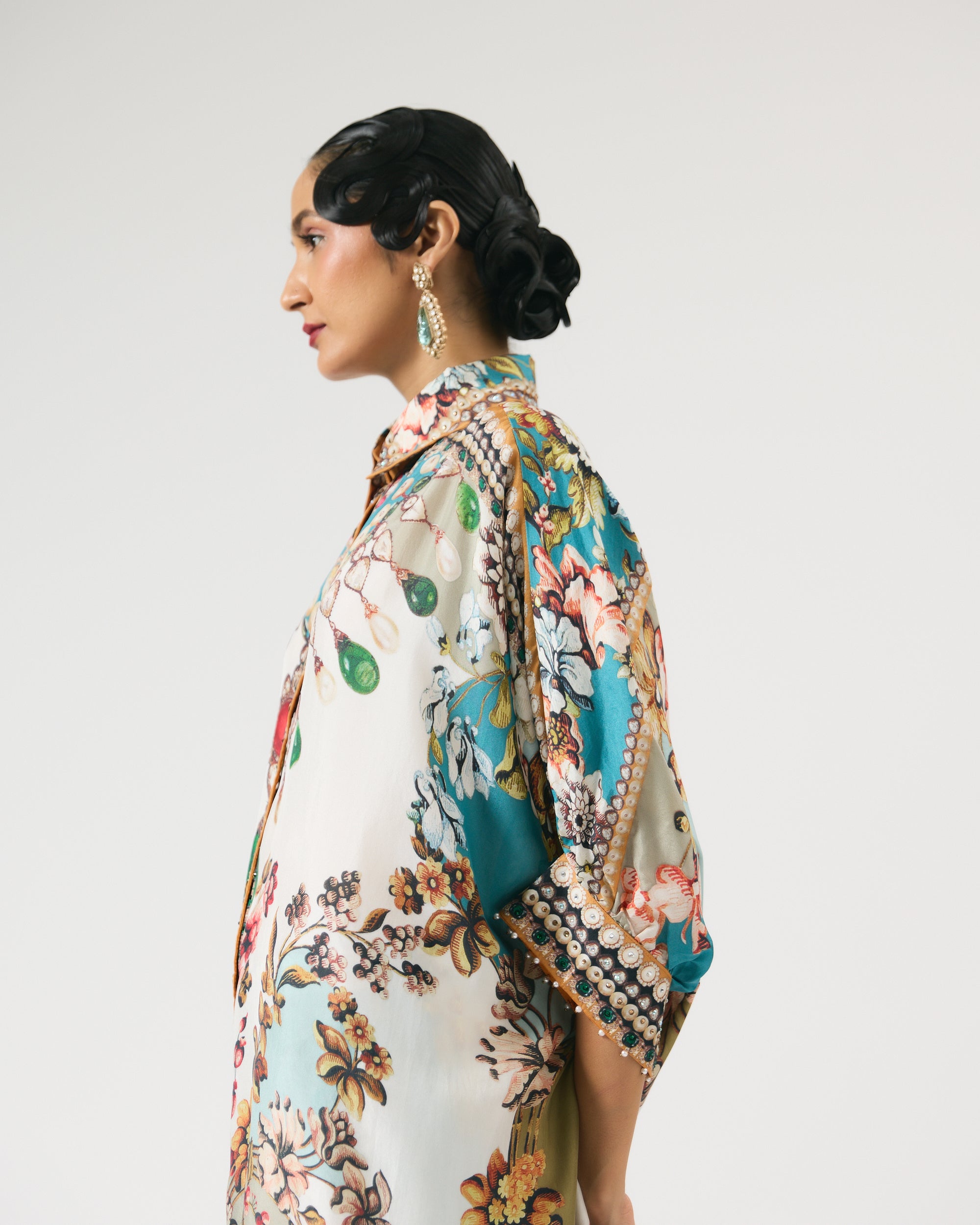 Nizam : Kamara - Ivory/Aqua