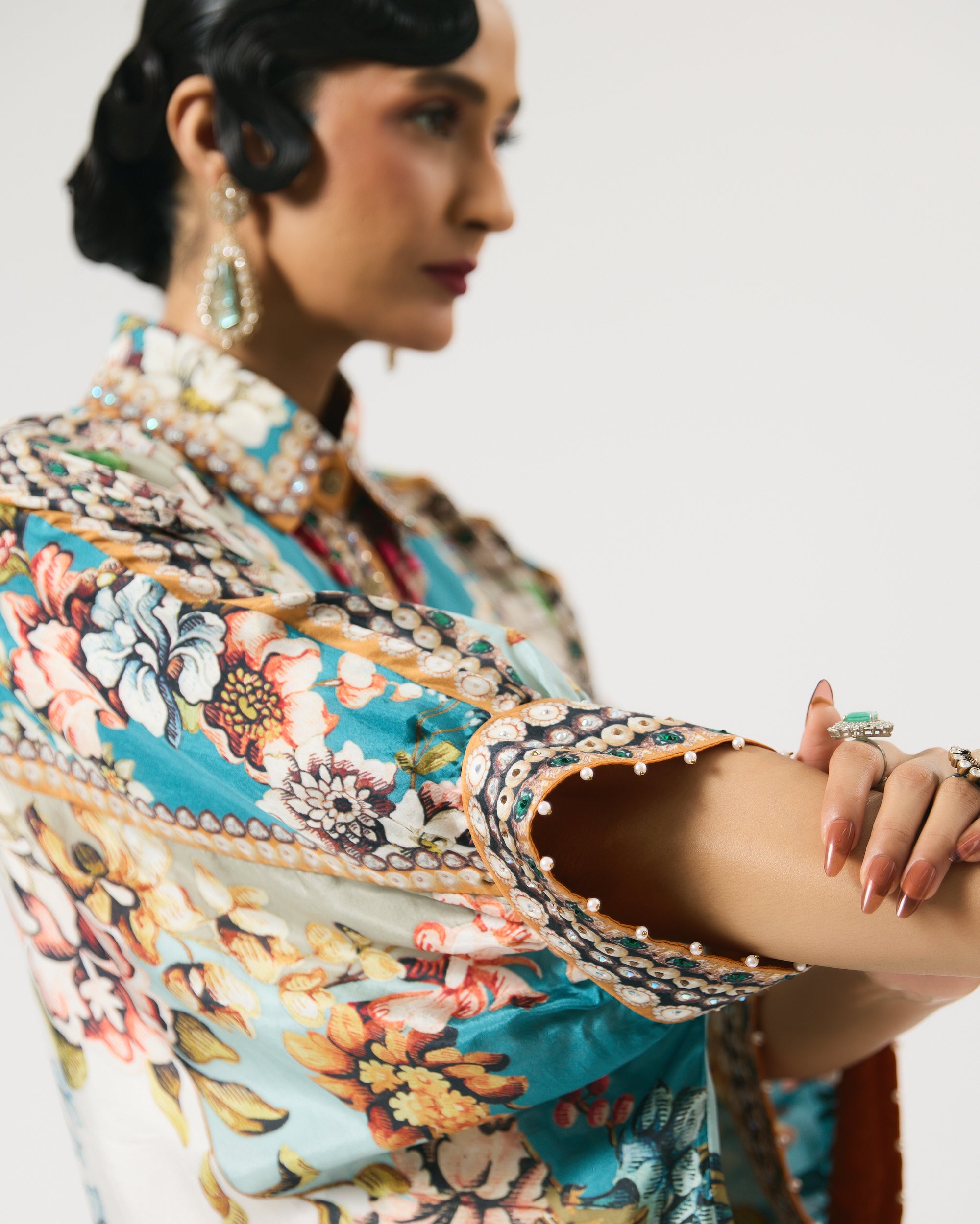 Nizam : Kamara - Ivory/Aqua