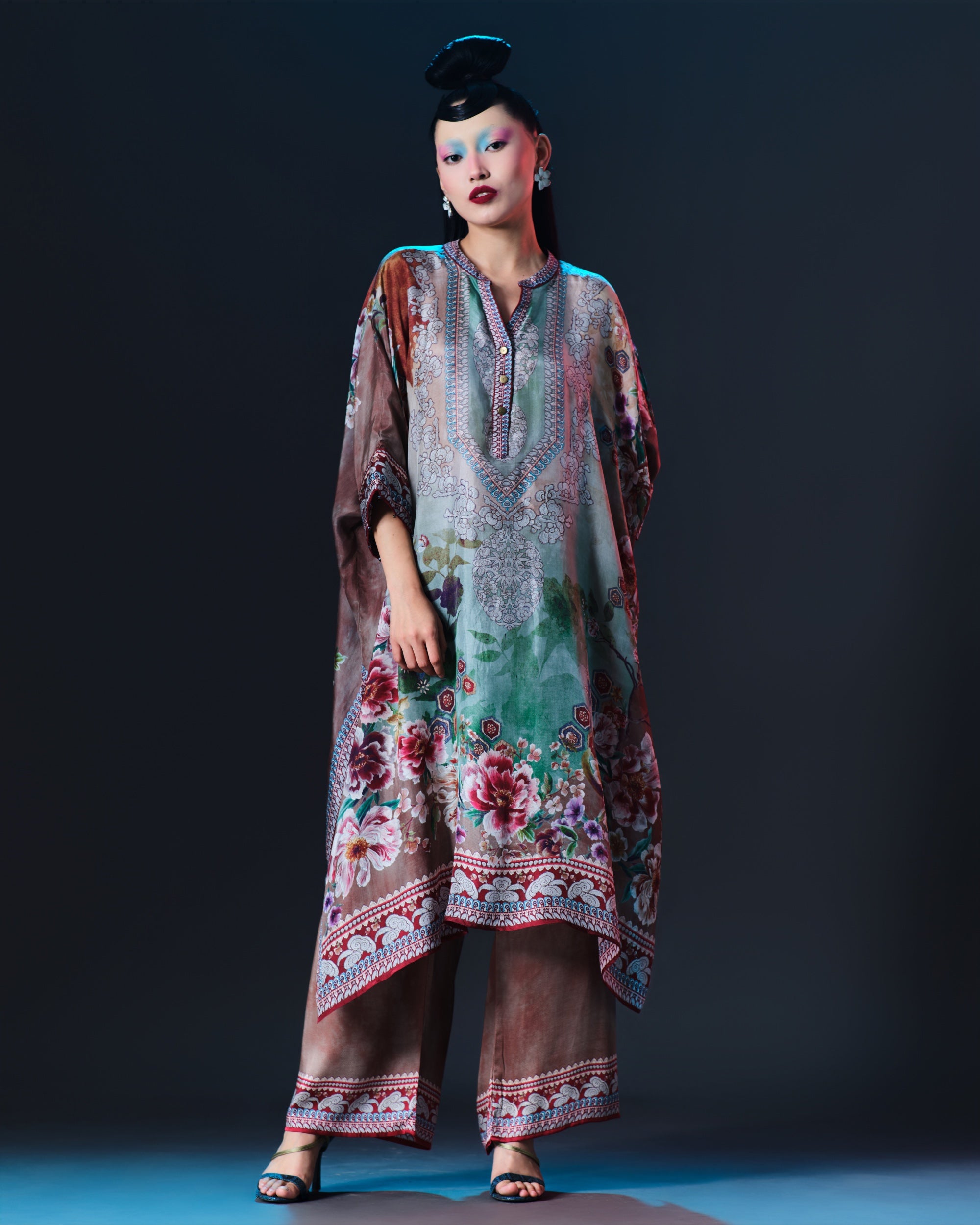 Ikebana : Chantelle 42" - Mocha/Jade