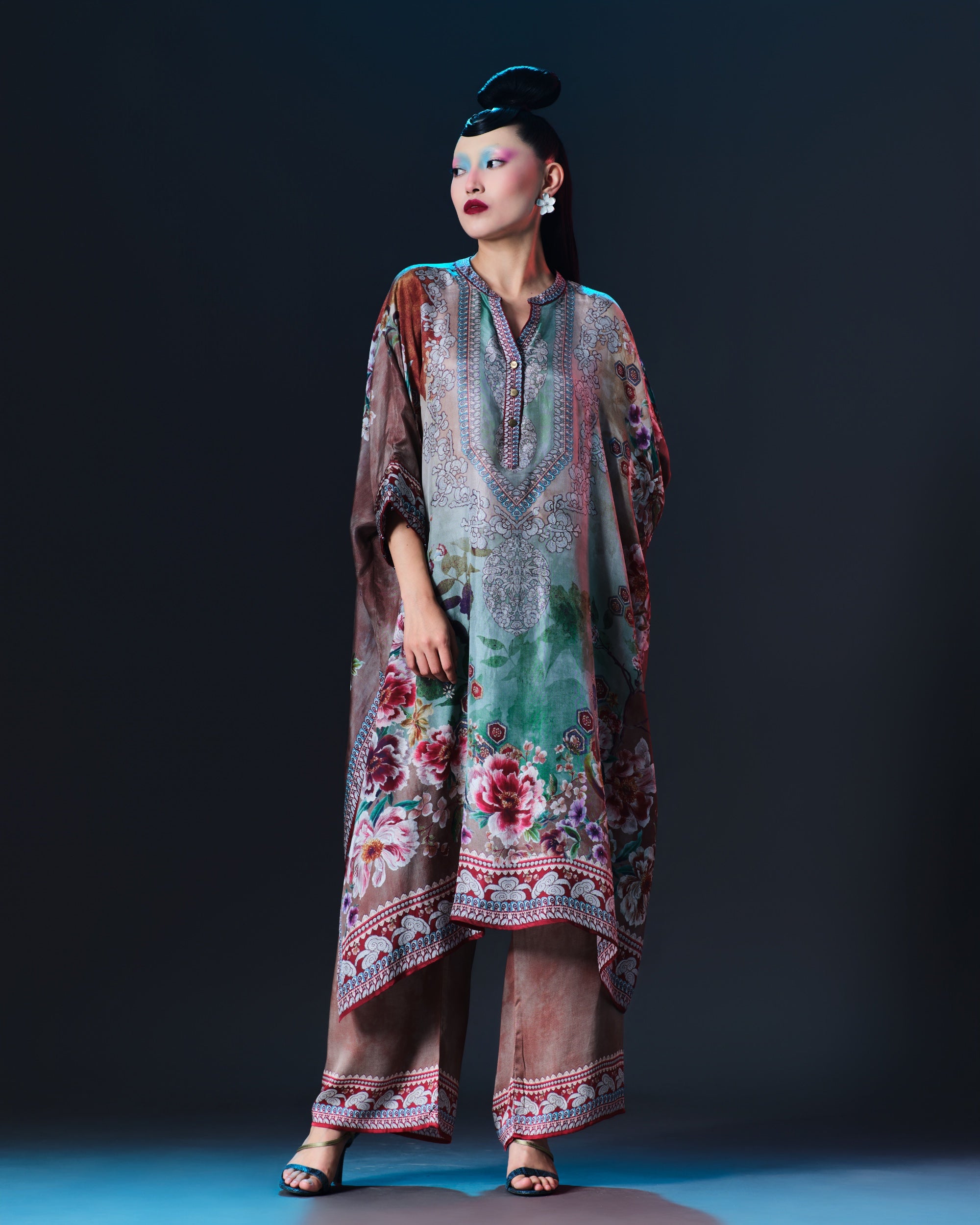 Ikebana : Chantelle 42" - Mocha/Jade