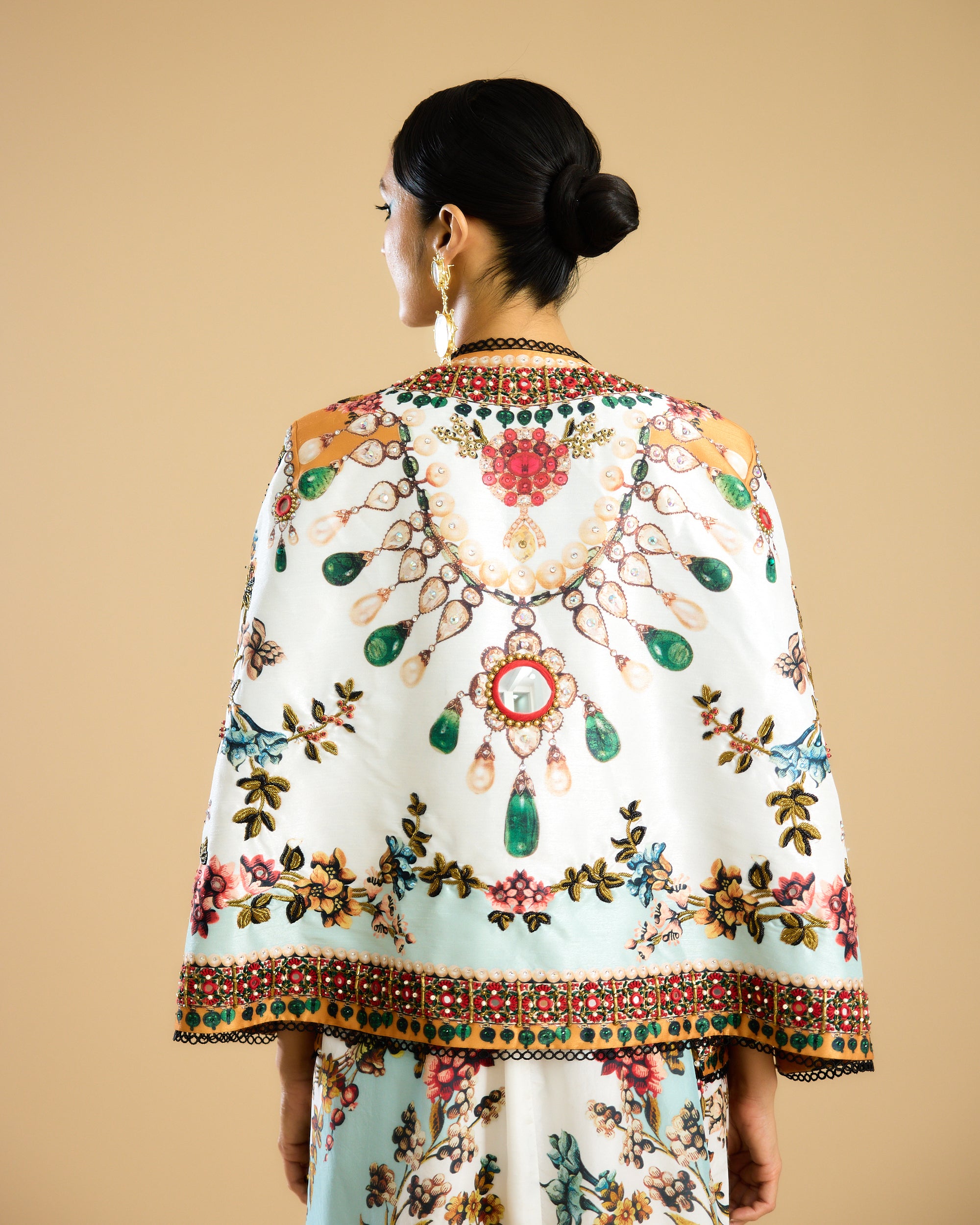 Nizam : Madina - Ivory/Aqua