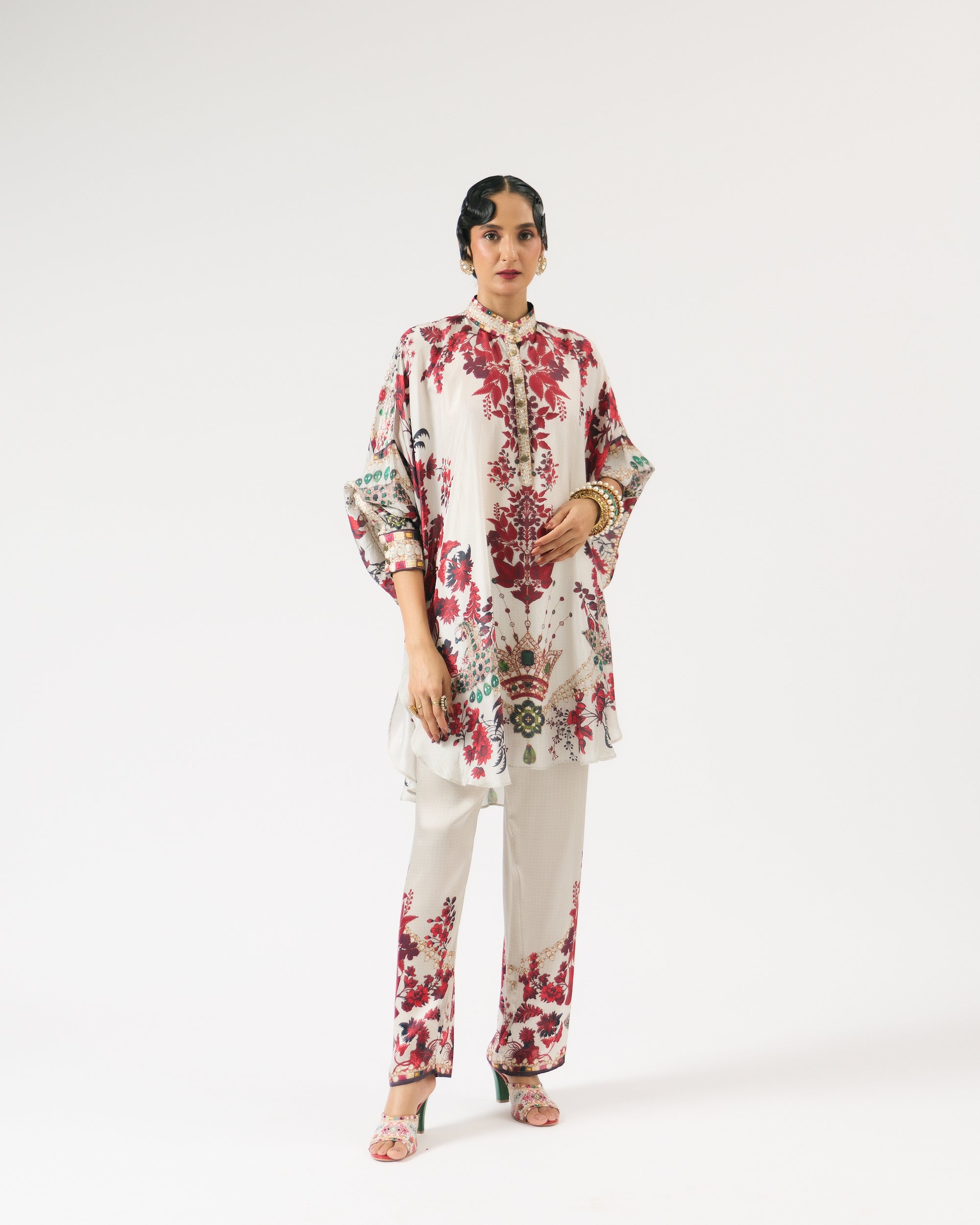 Nizam : Mabel - Ivory/Red