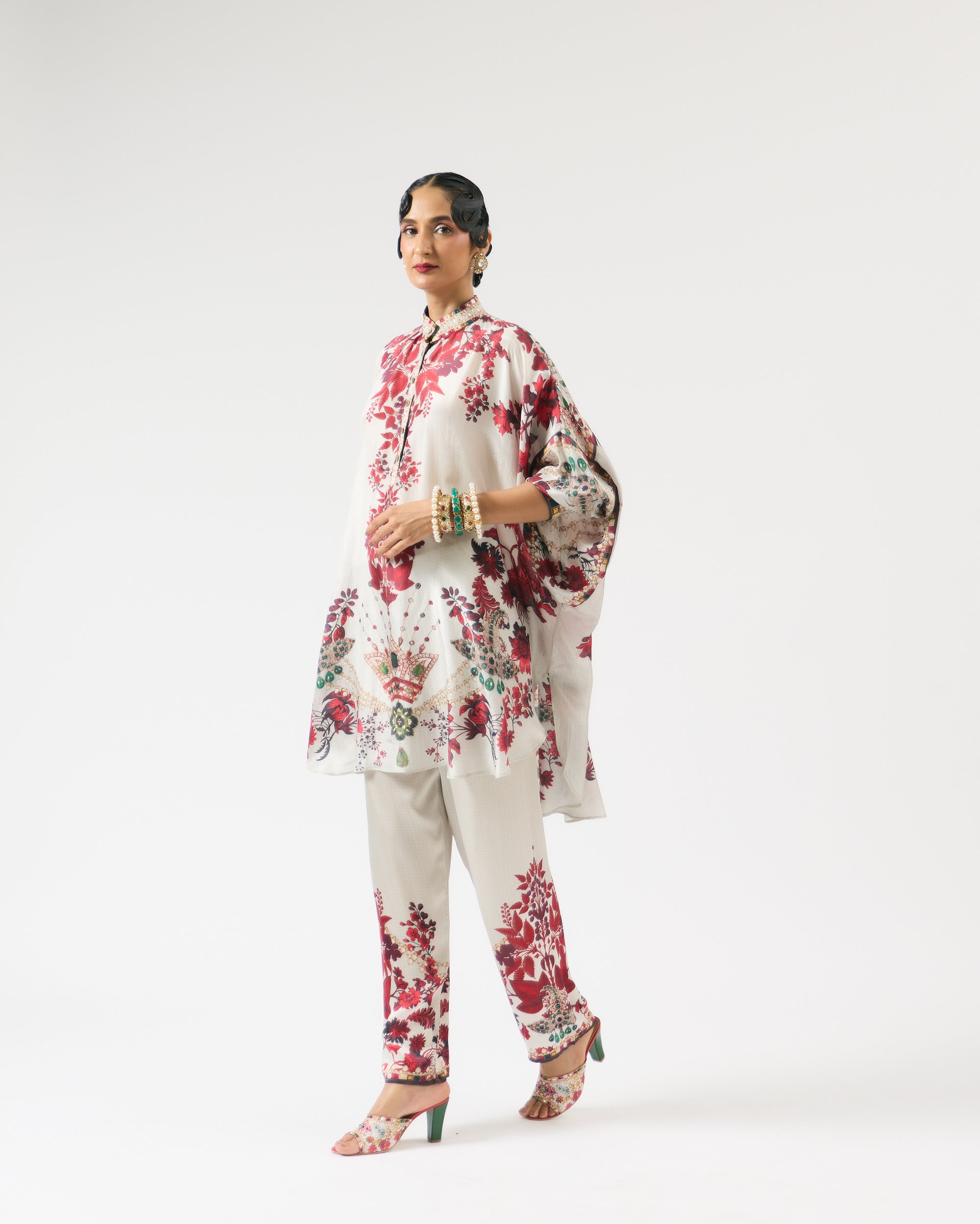 Nizam : Mabel - Ivory/Red