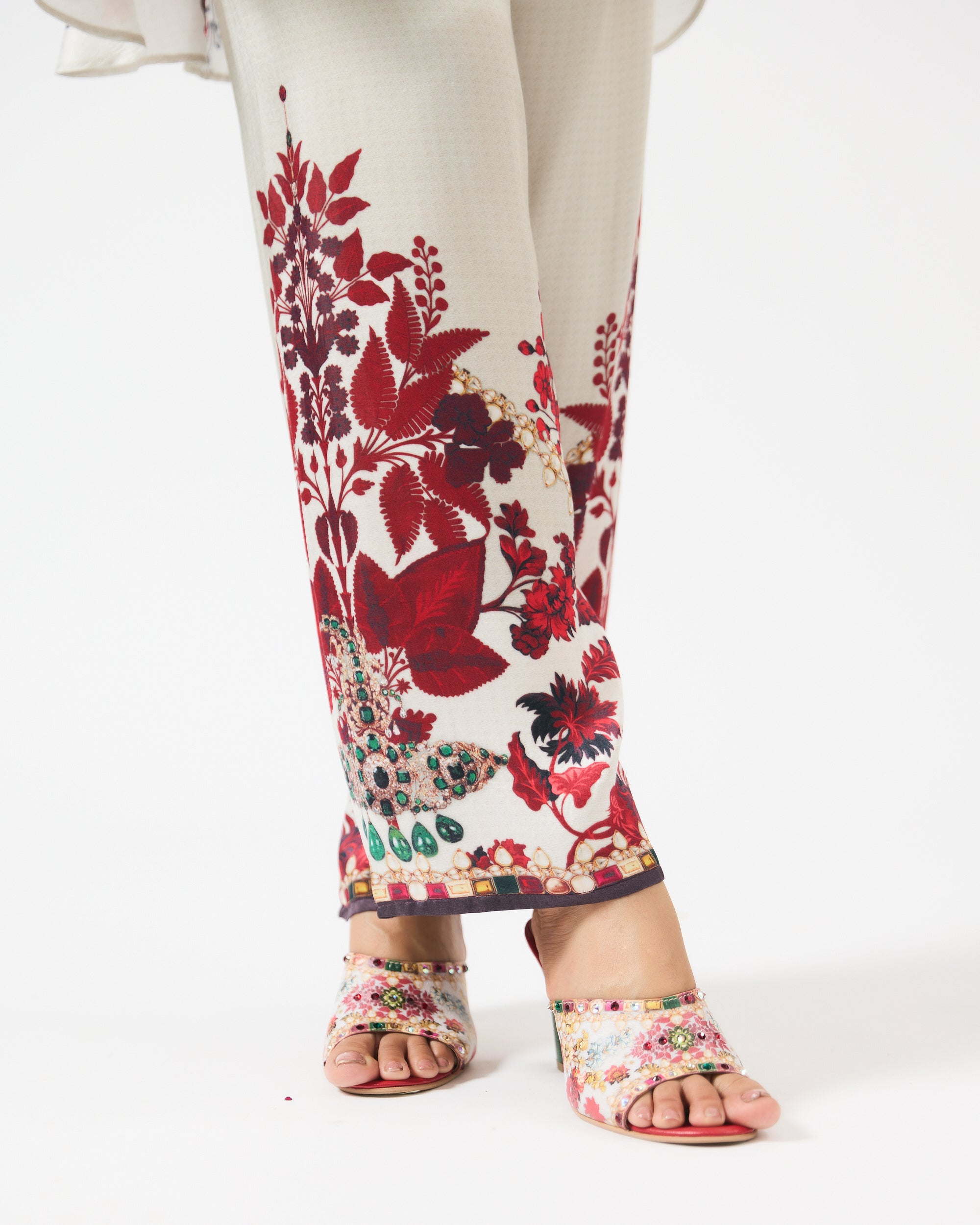 Nizam : Mabel - Ivory/Red