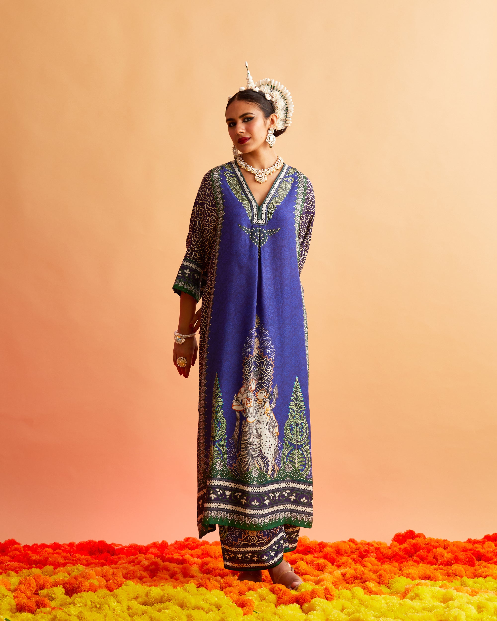Ganjam : Banera - Navy/Purple
