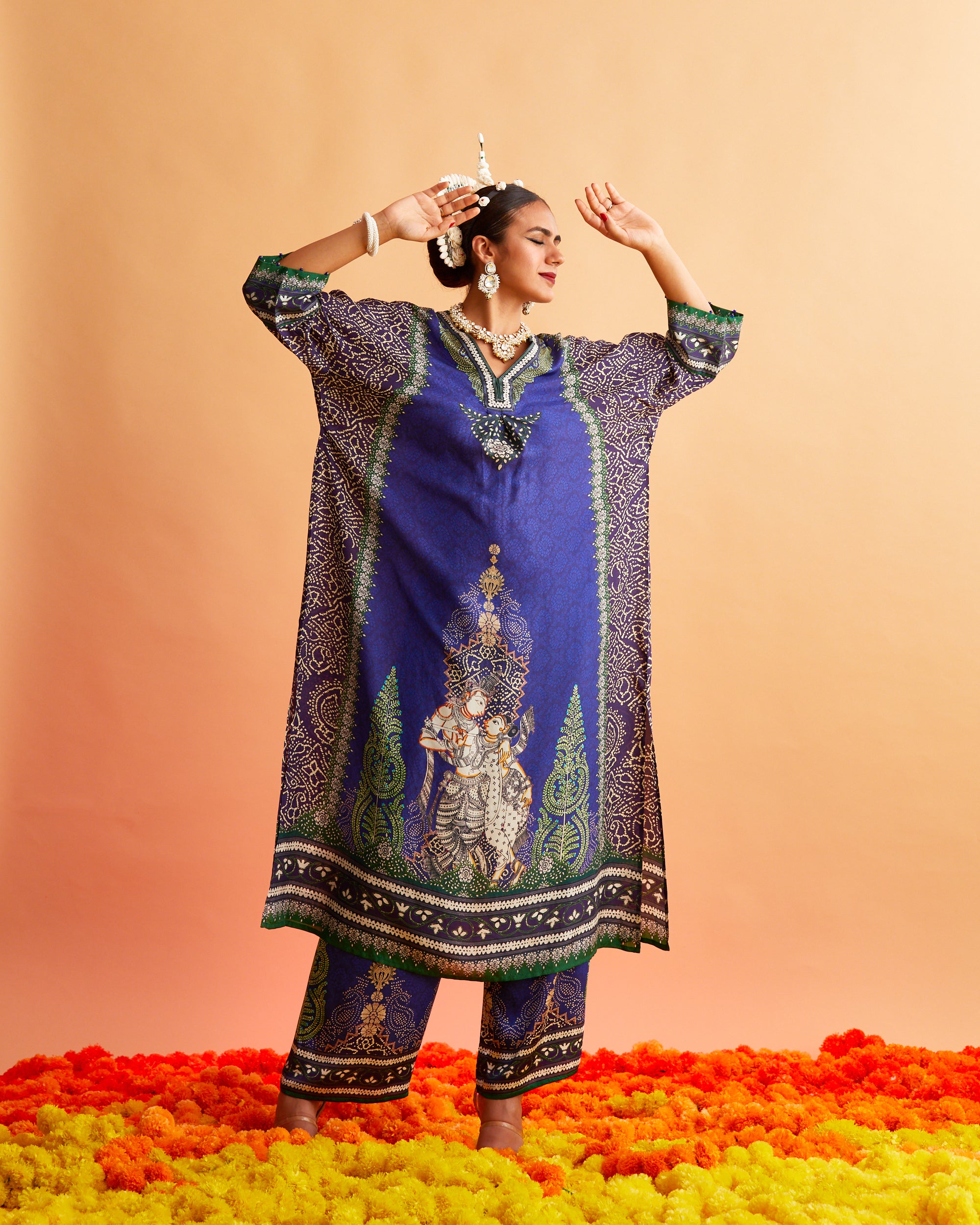 Ganjam : Banera - Navy/Purple