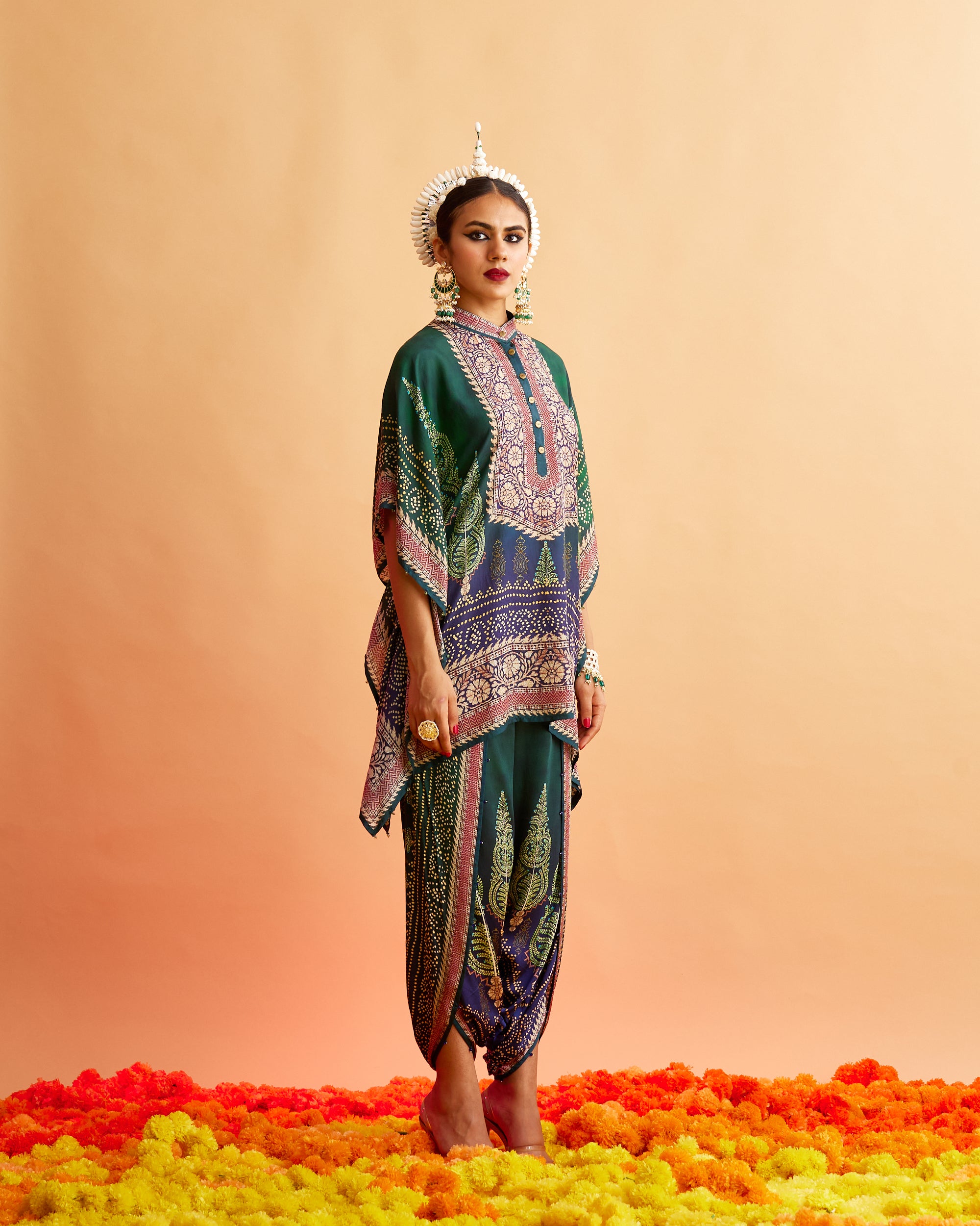 Ganjam : Manju/Sonth - Emerald/Navy