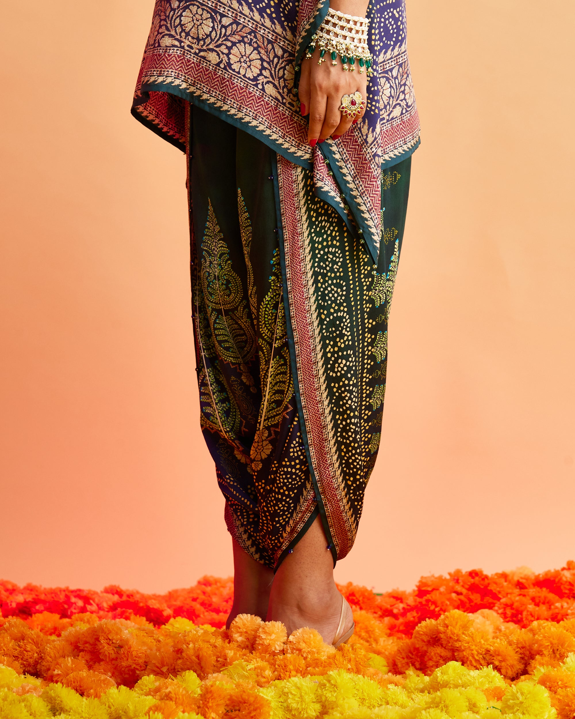Ganjam : Manju/Sonth - Emerald/Navy