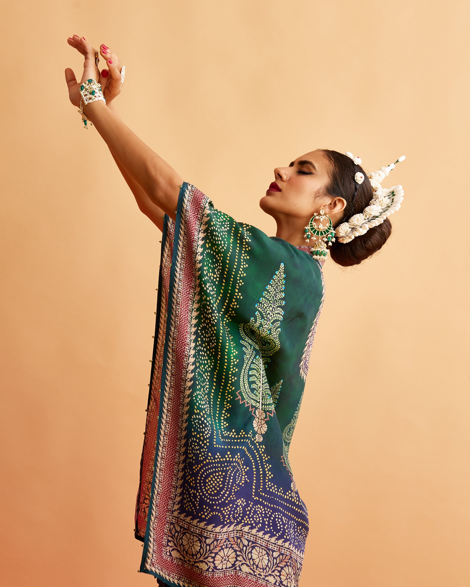 Ganjam : Manju/Sonth - Emerald/Navy