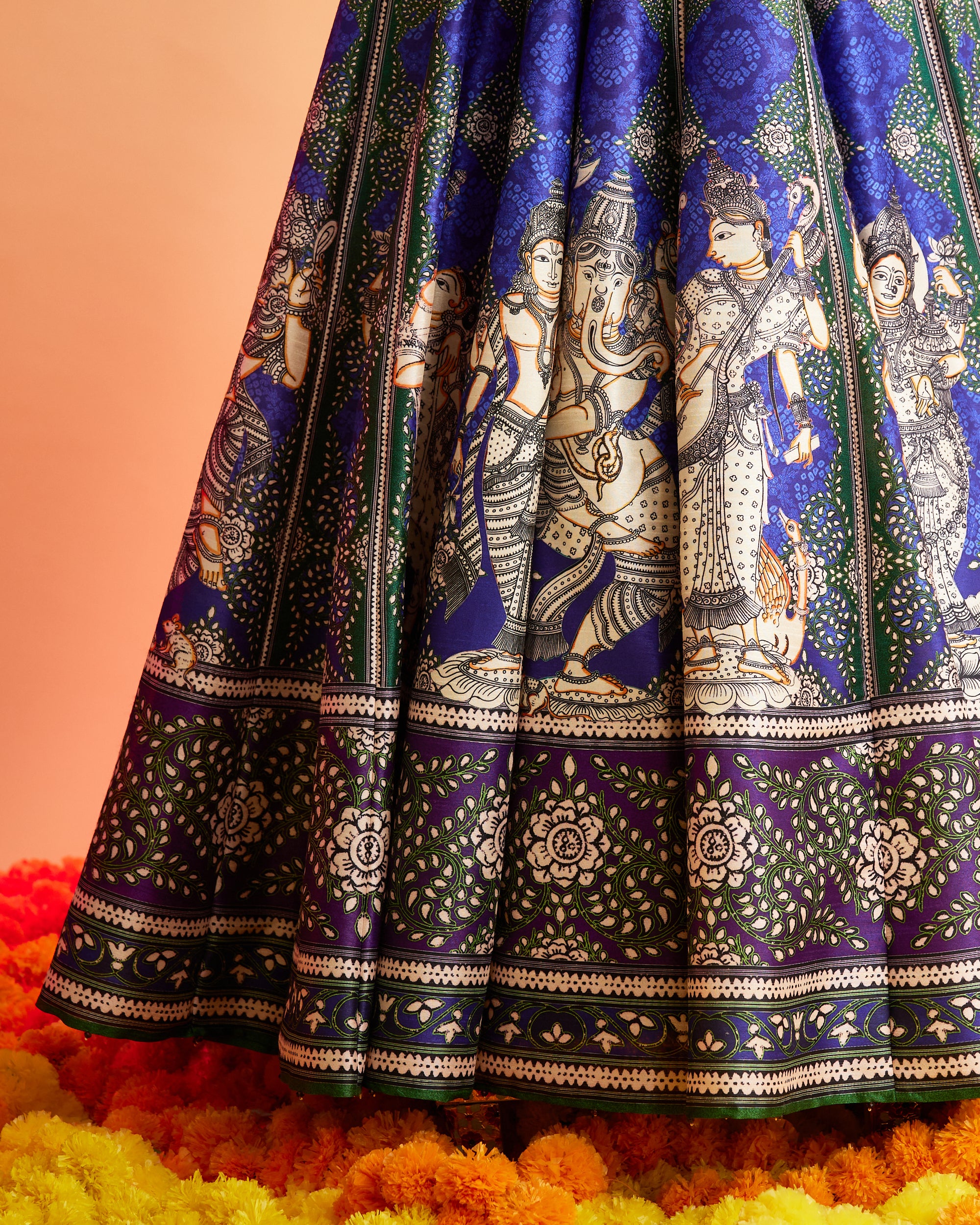 Ganjam : Leela - Navy/Purple