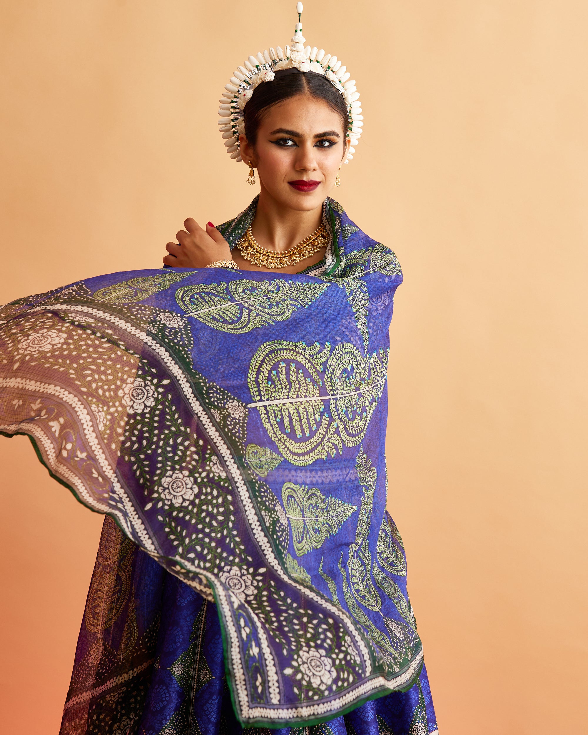 Ganjam : Leela - Navy/Purple