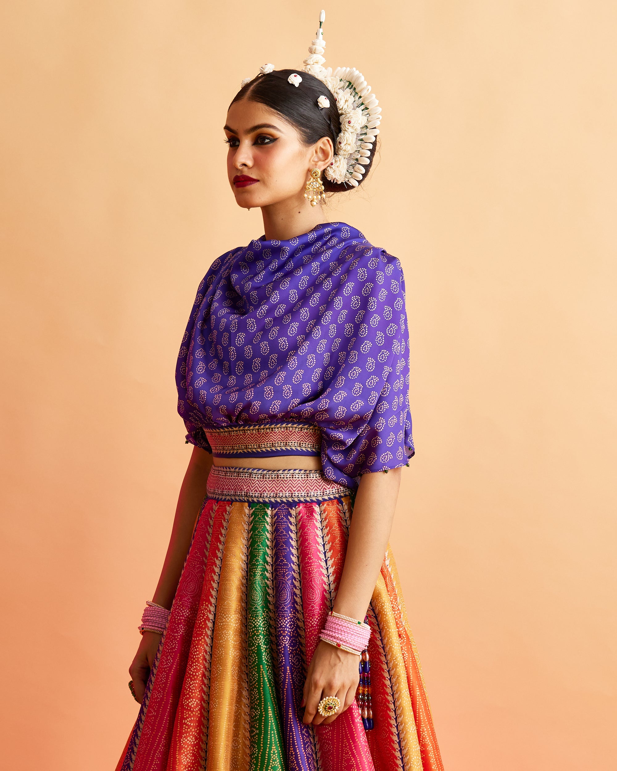Ganjam : Varsha Leela - Multi/Purple