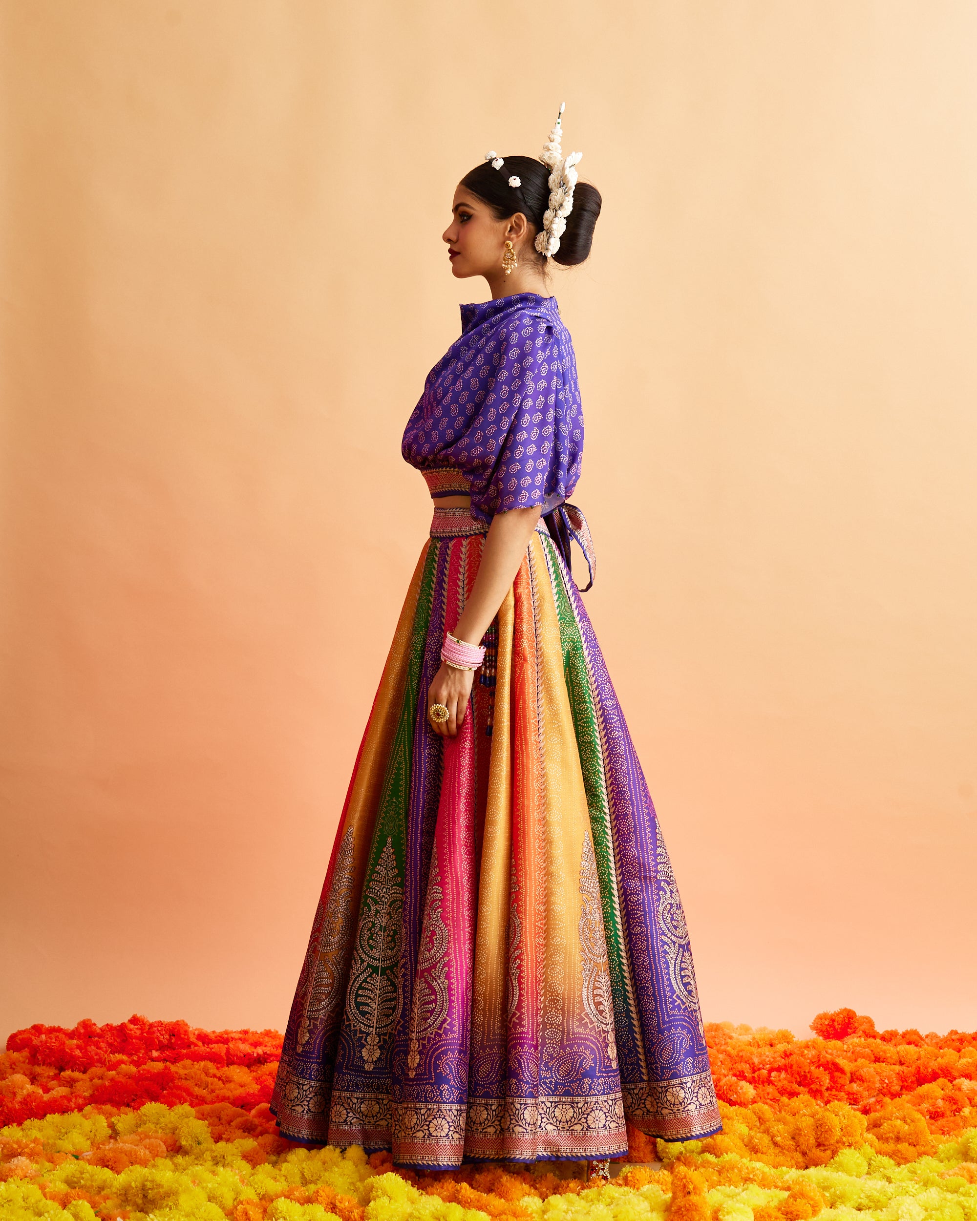 Ganjam : Varsha Leela - Multi/Purple
