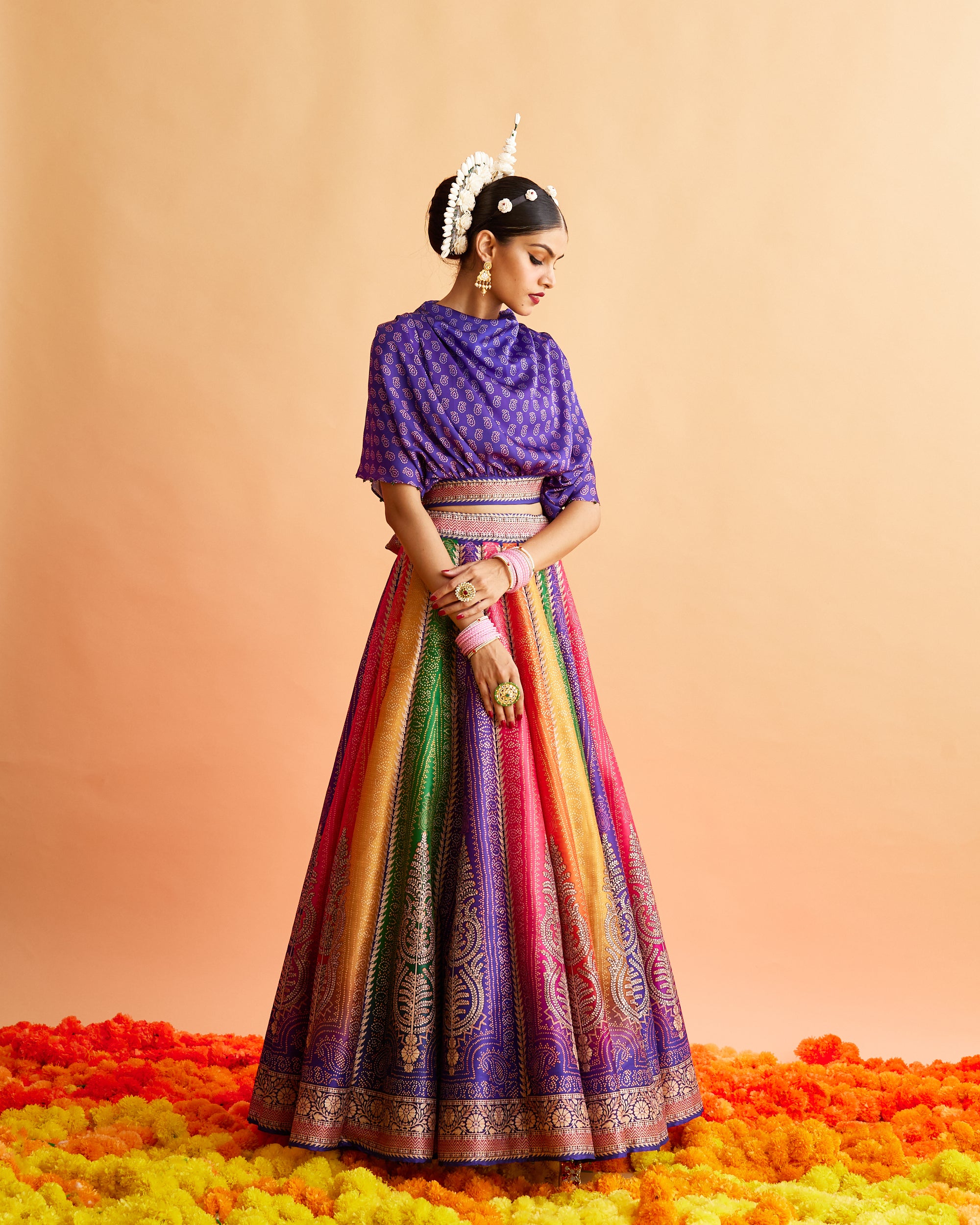 Ganjam : Varsha Leela - Multi/Purple