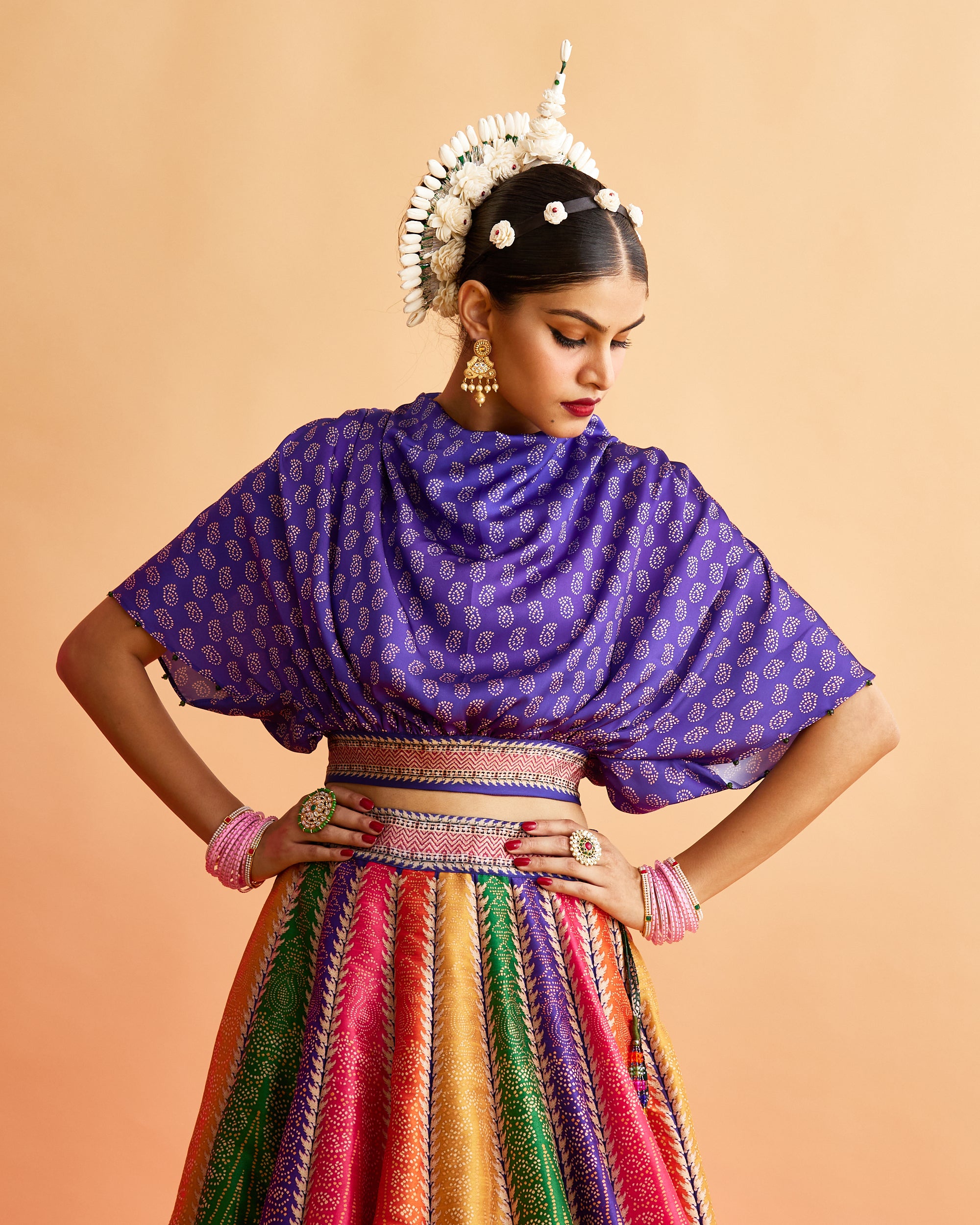 Ganjam : Varsha Leela - Multi/Purple