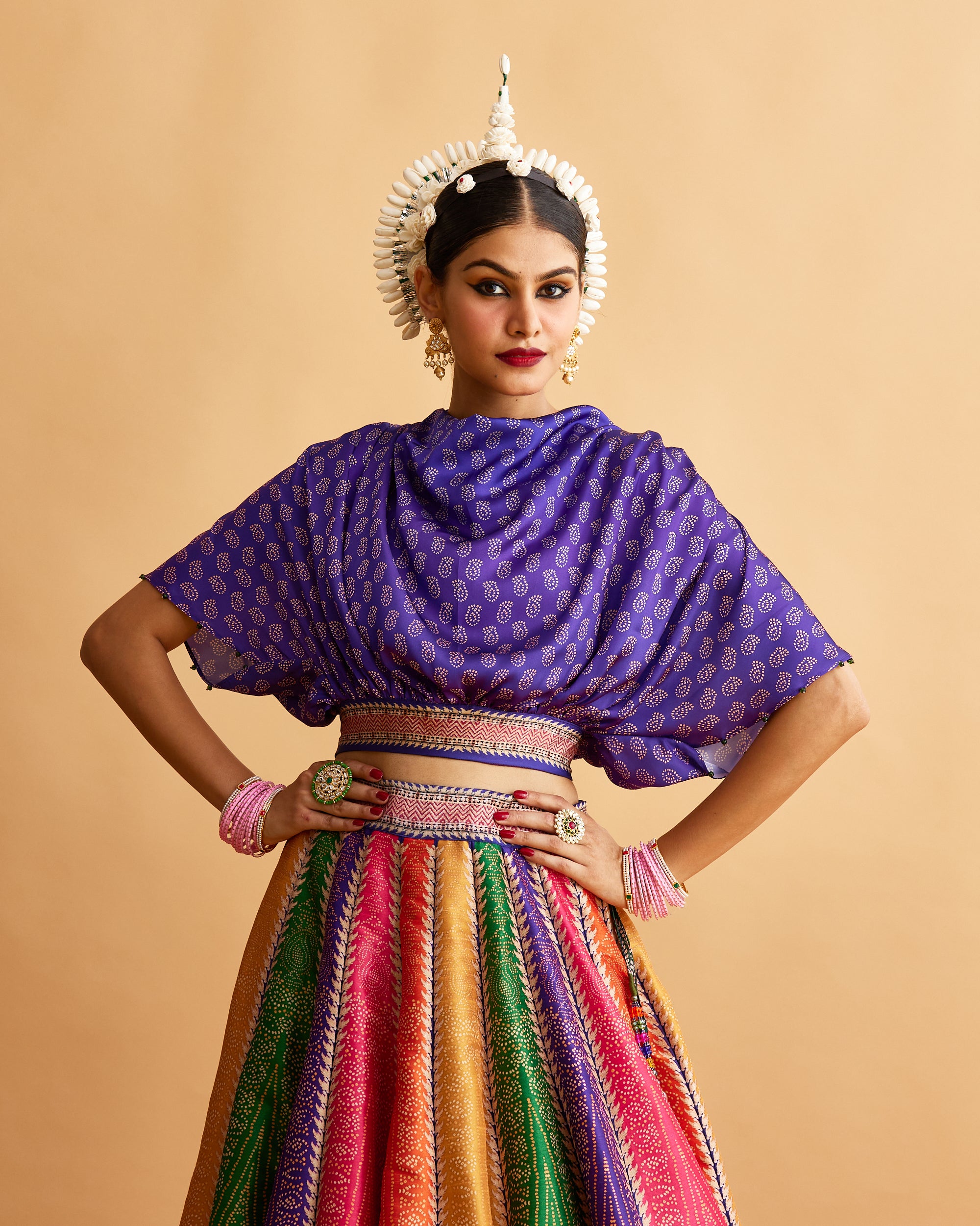 Ganjam : Varsha Leela - Multi/Purple