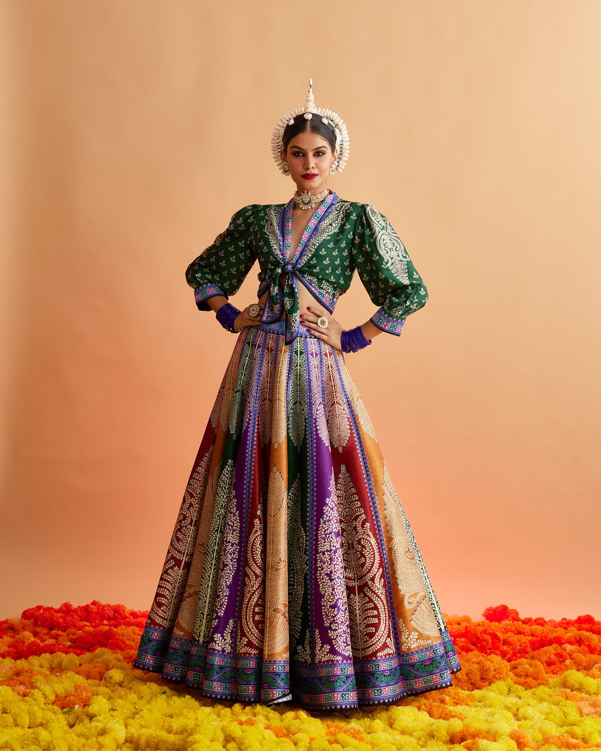 Ganjam : Rubali Leela - Emerald/Multi
