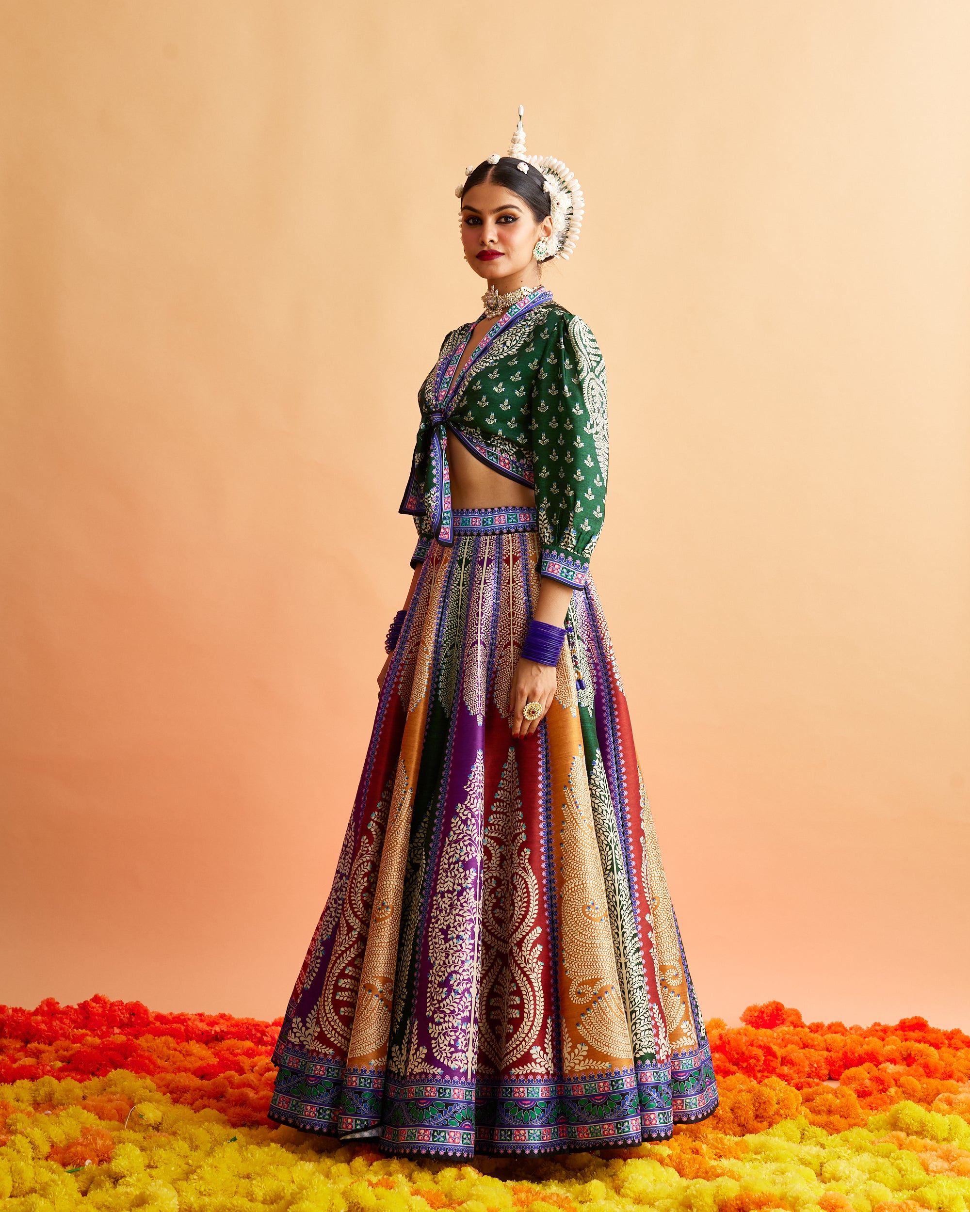 Ganjam : Rubali Leela - Emerald/Multi