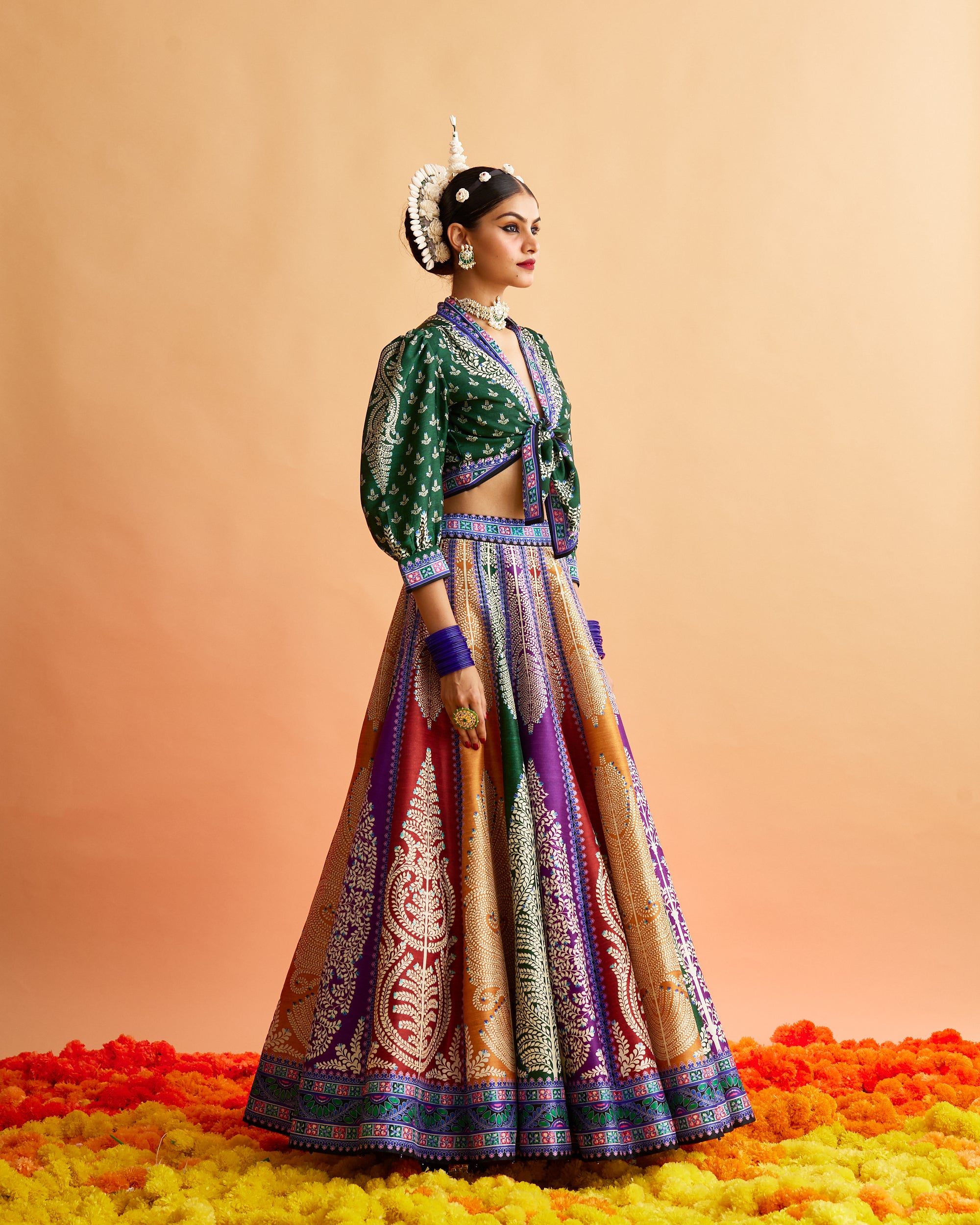 Ganjam : Rubali Leela - Emerald/Multi