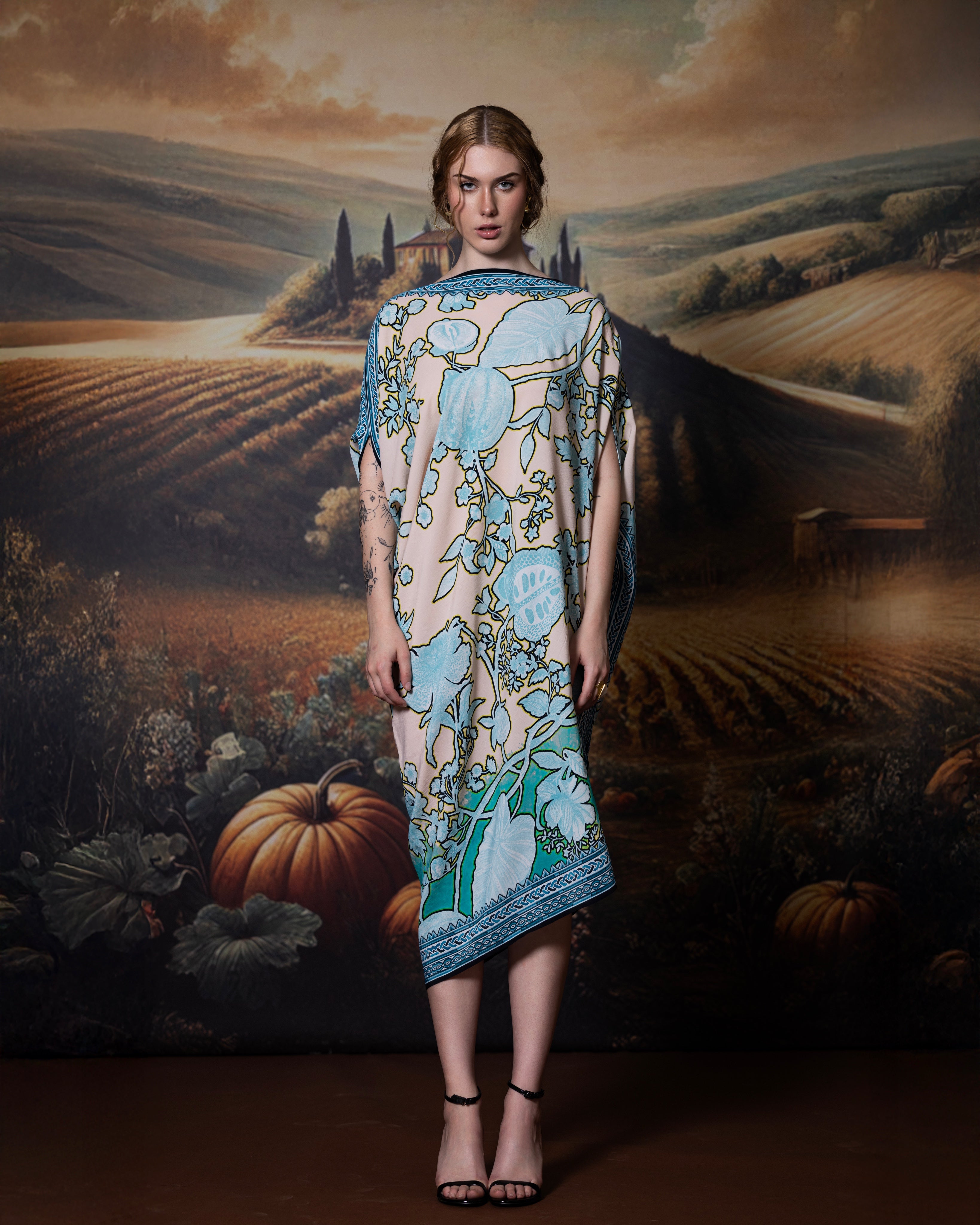 Florence : Lajjo - Aqua/Beige