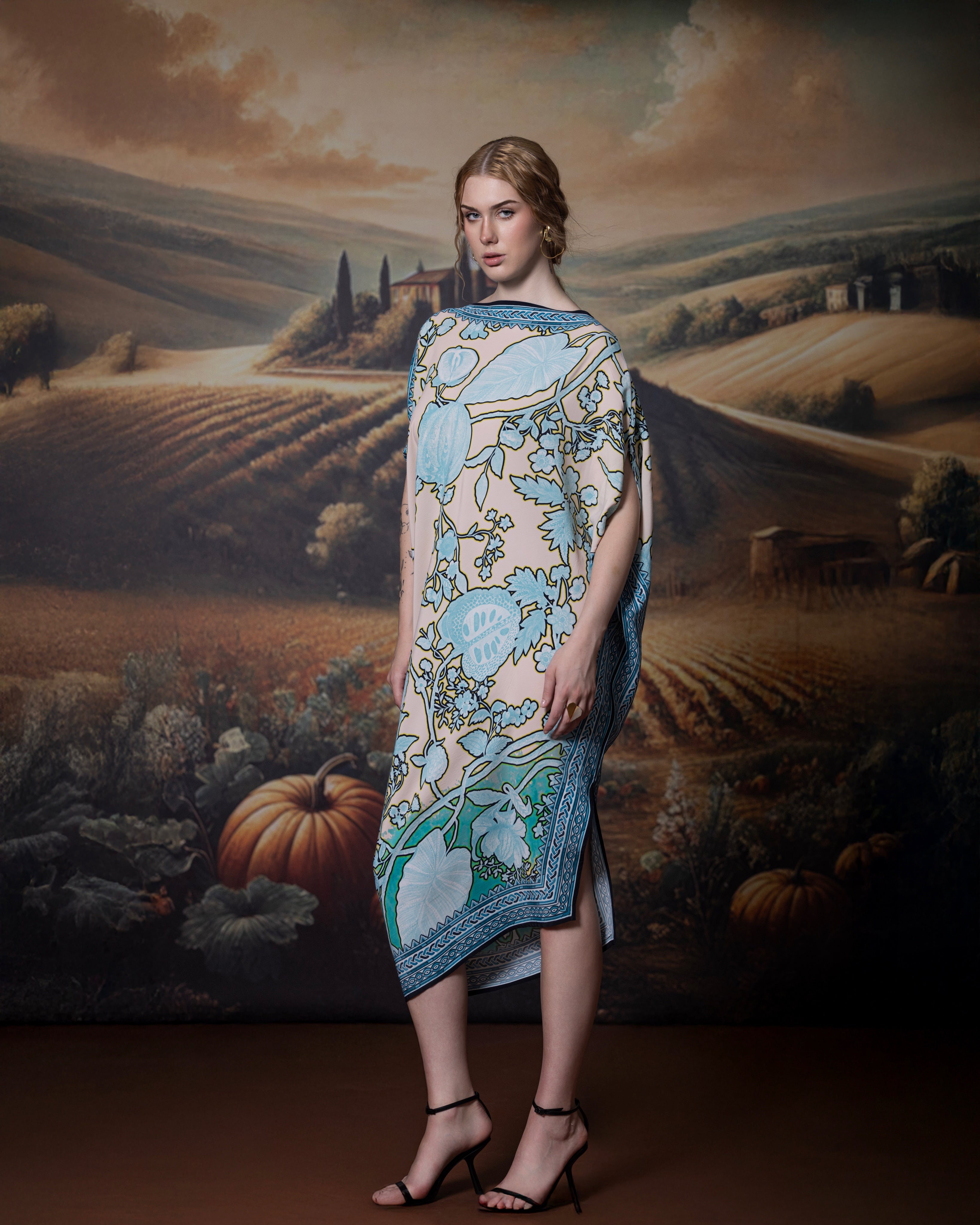 Florence : Lajjo - Aqua/Beige