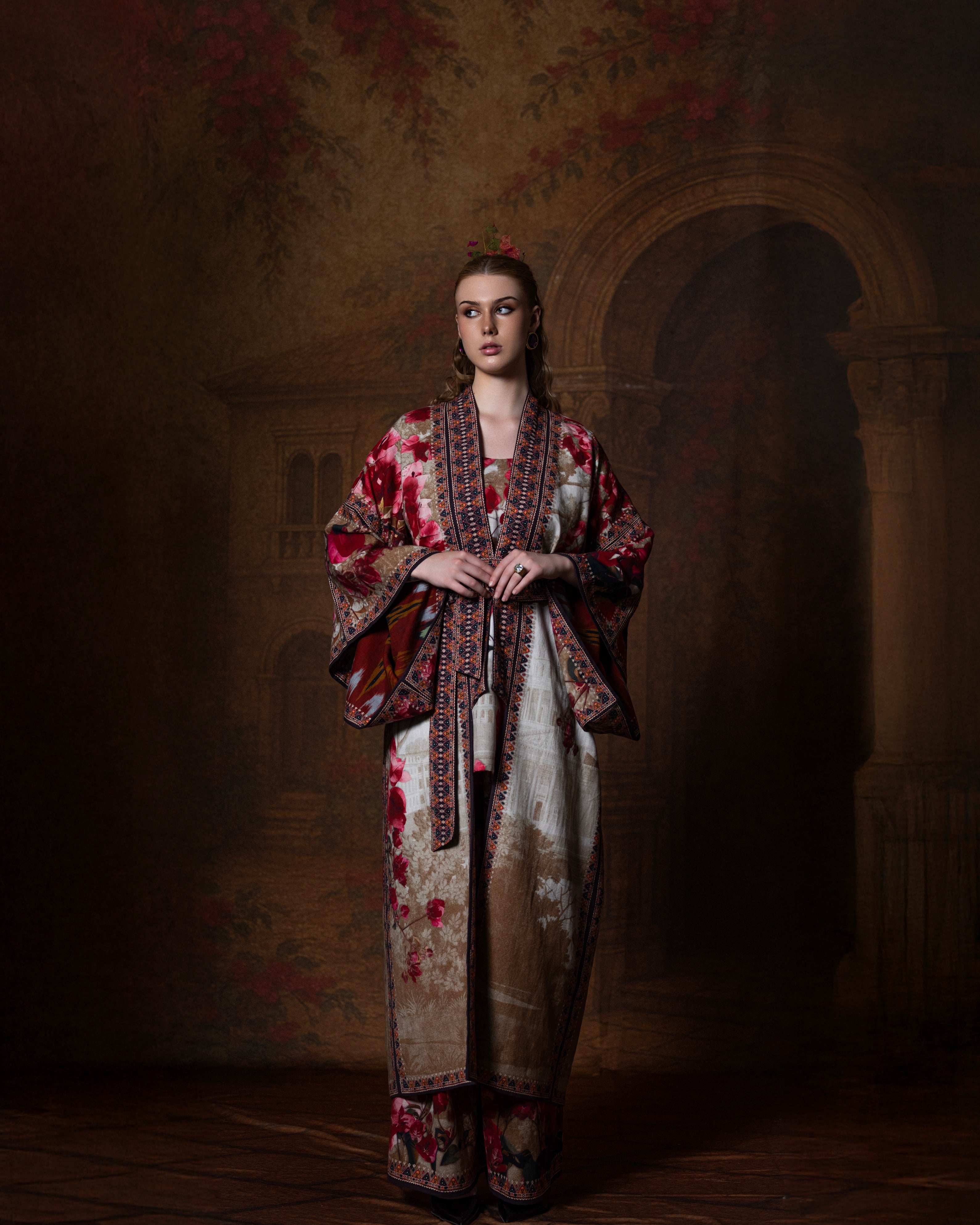 Letters to Juliet : Kimono - Vintage Rose