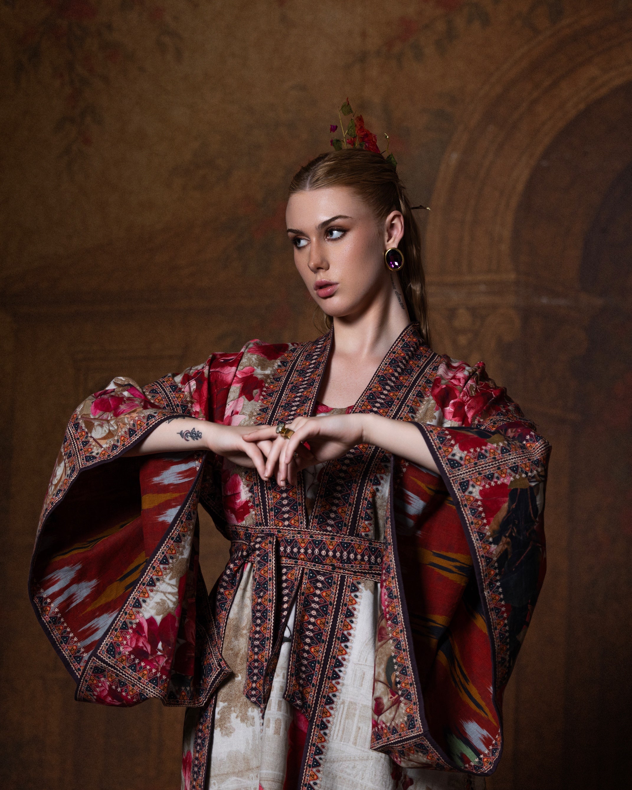 Letters to Juliet : Kimono - Vintage Rose
