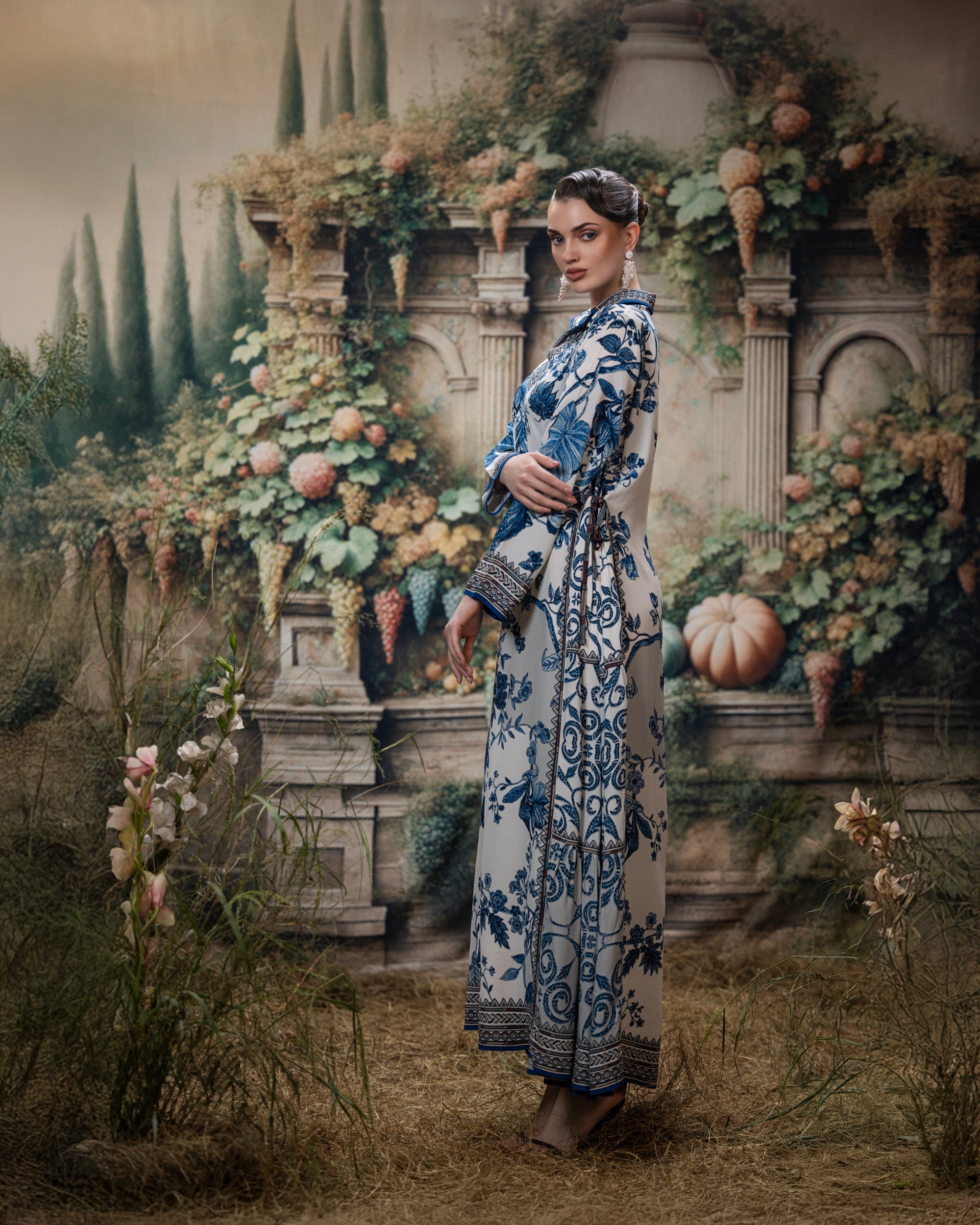 Florence : Erina - Blue/White