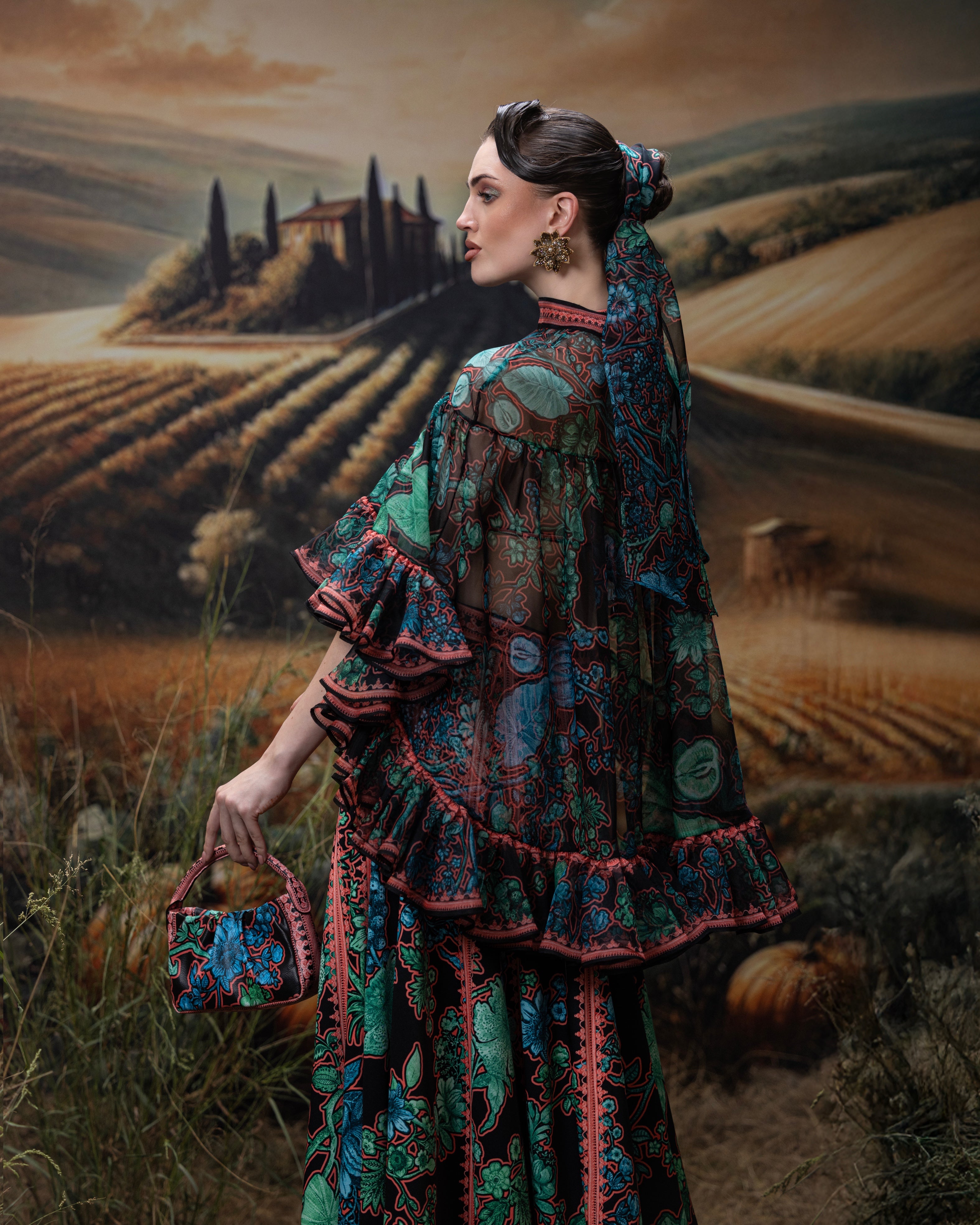 Florence : Ellena - Black/Jade