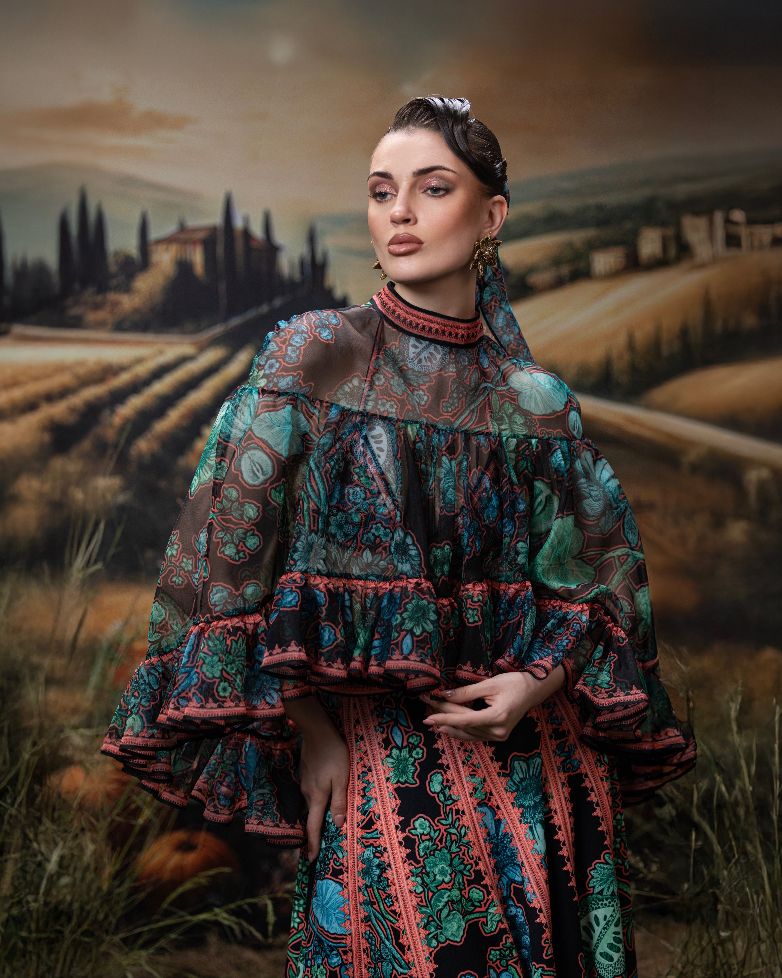 Florence : Ellena - Black/Jade