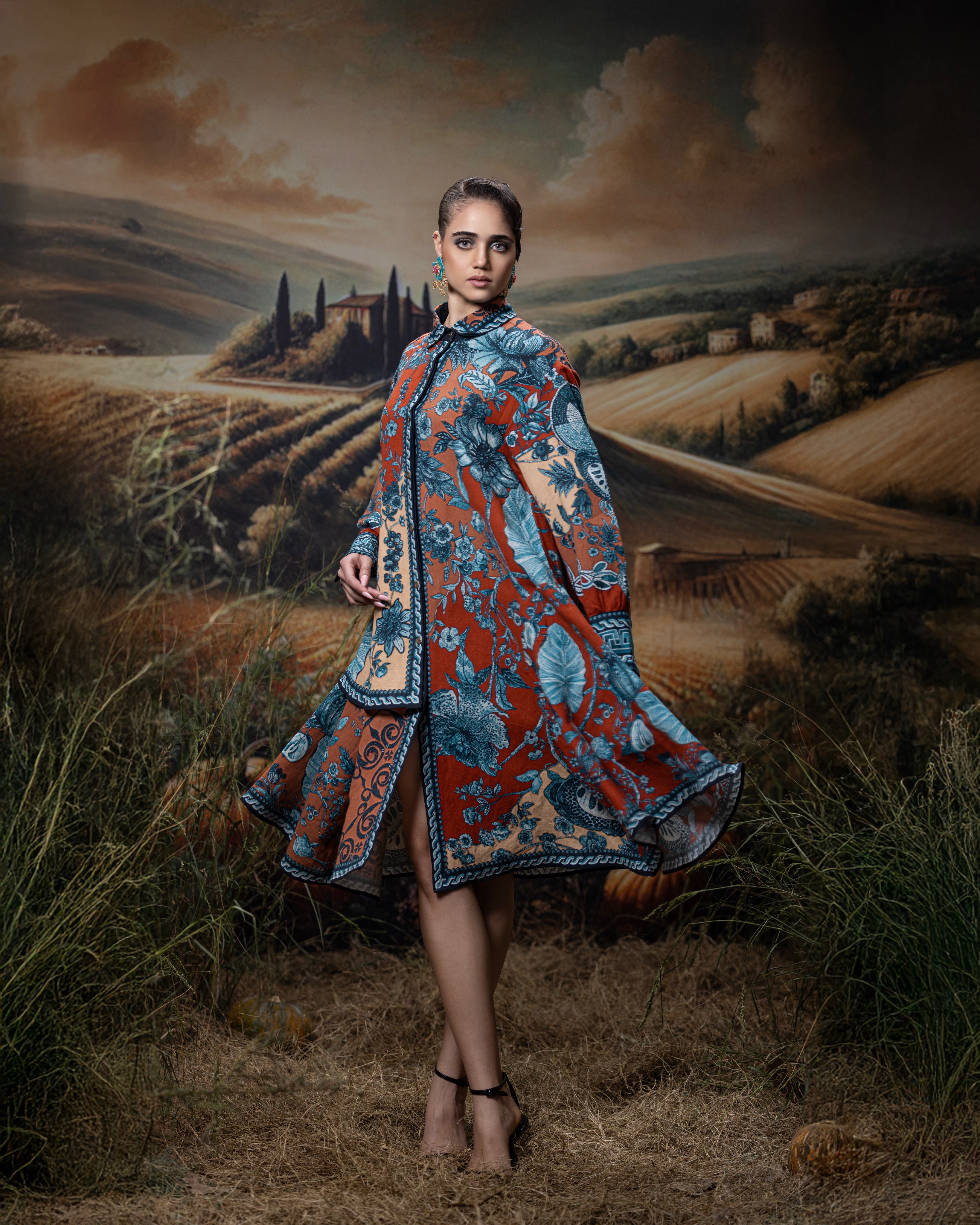 Florence : Livia - Rust/Blue