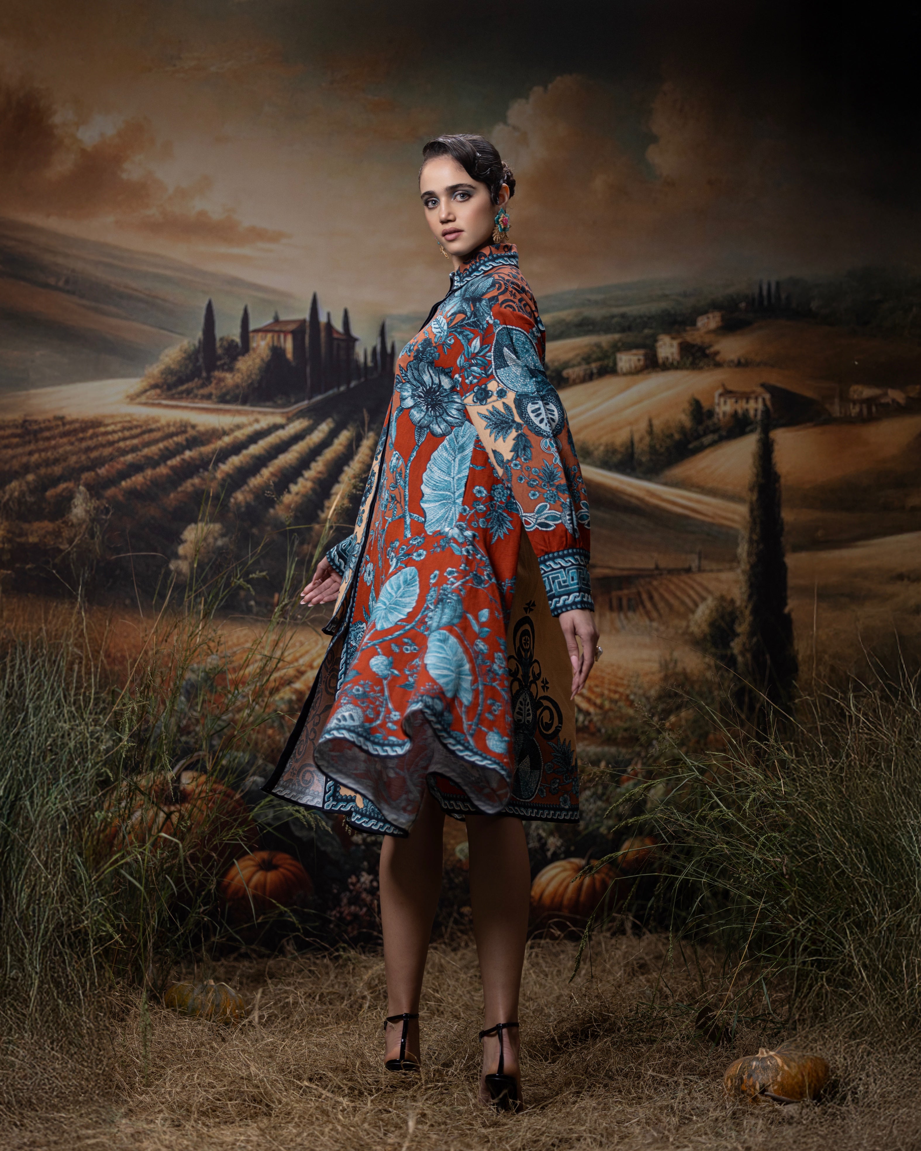 Florence : Livia - Rust/Blue