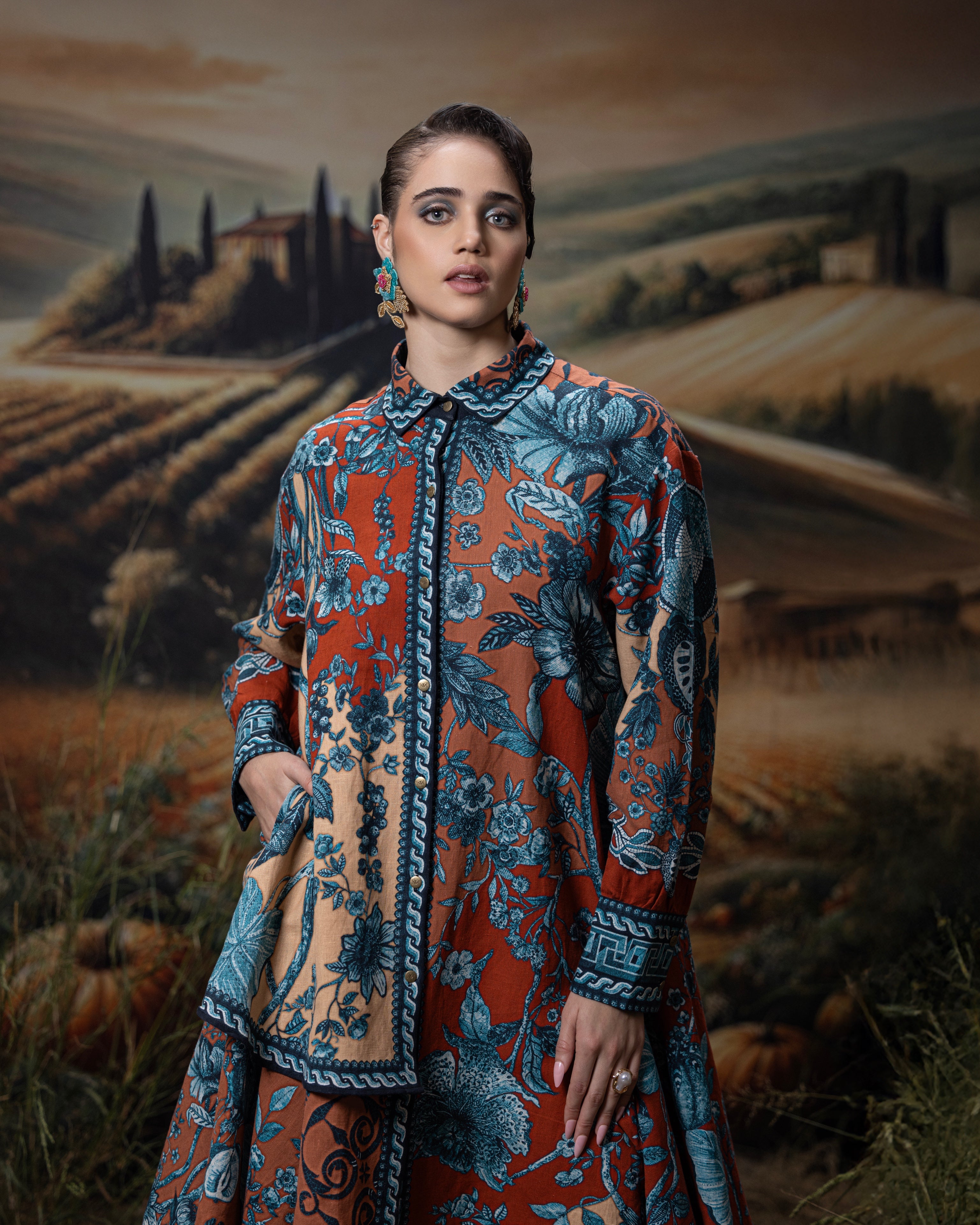 Florence : Livia - Rust/Blue