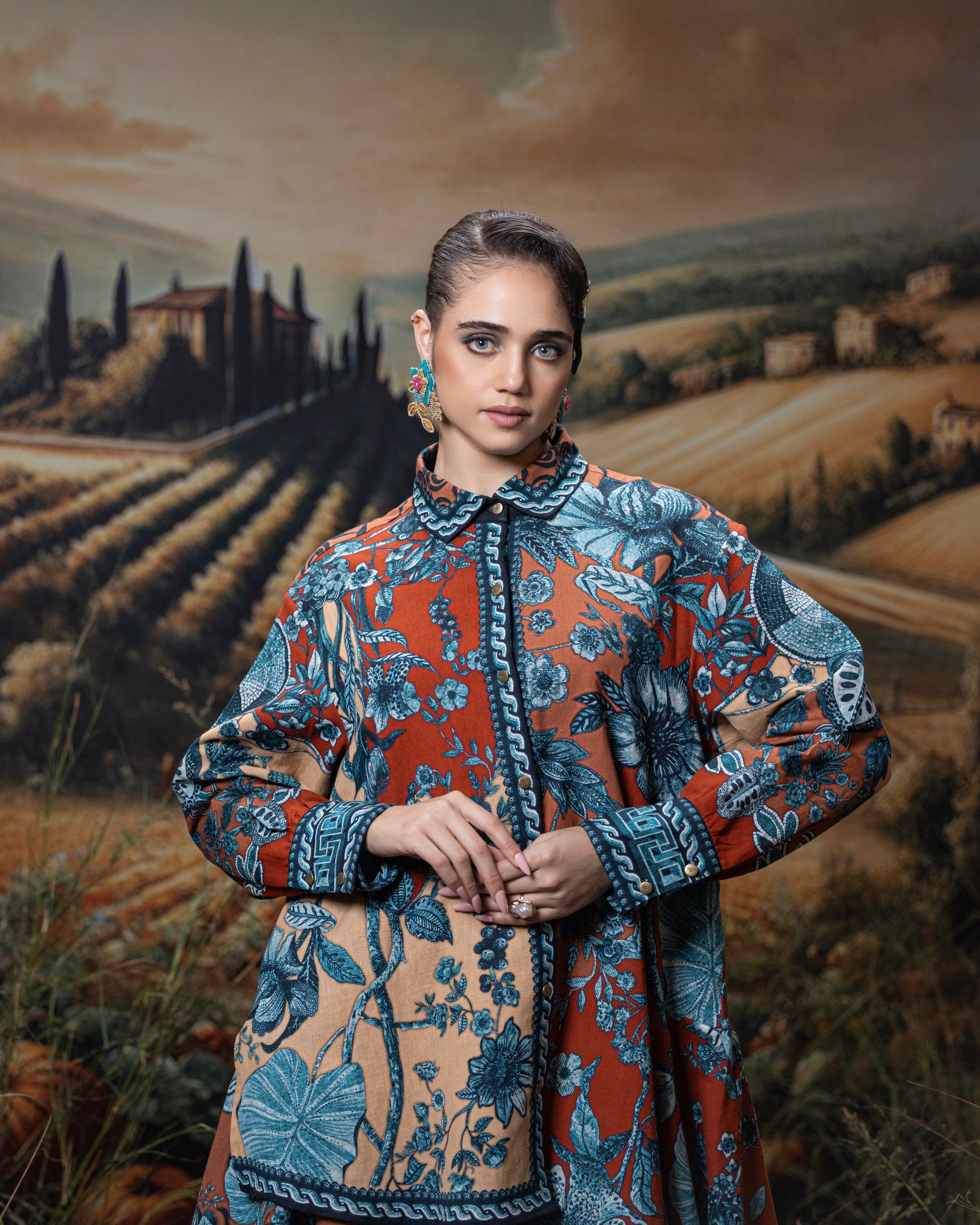 Florence : Livia - Rust/Blue