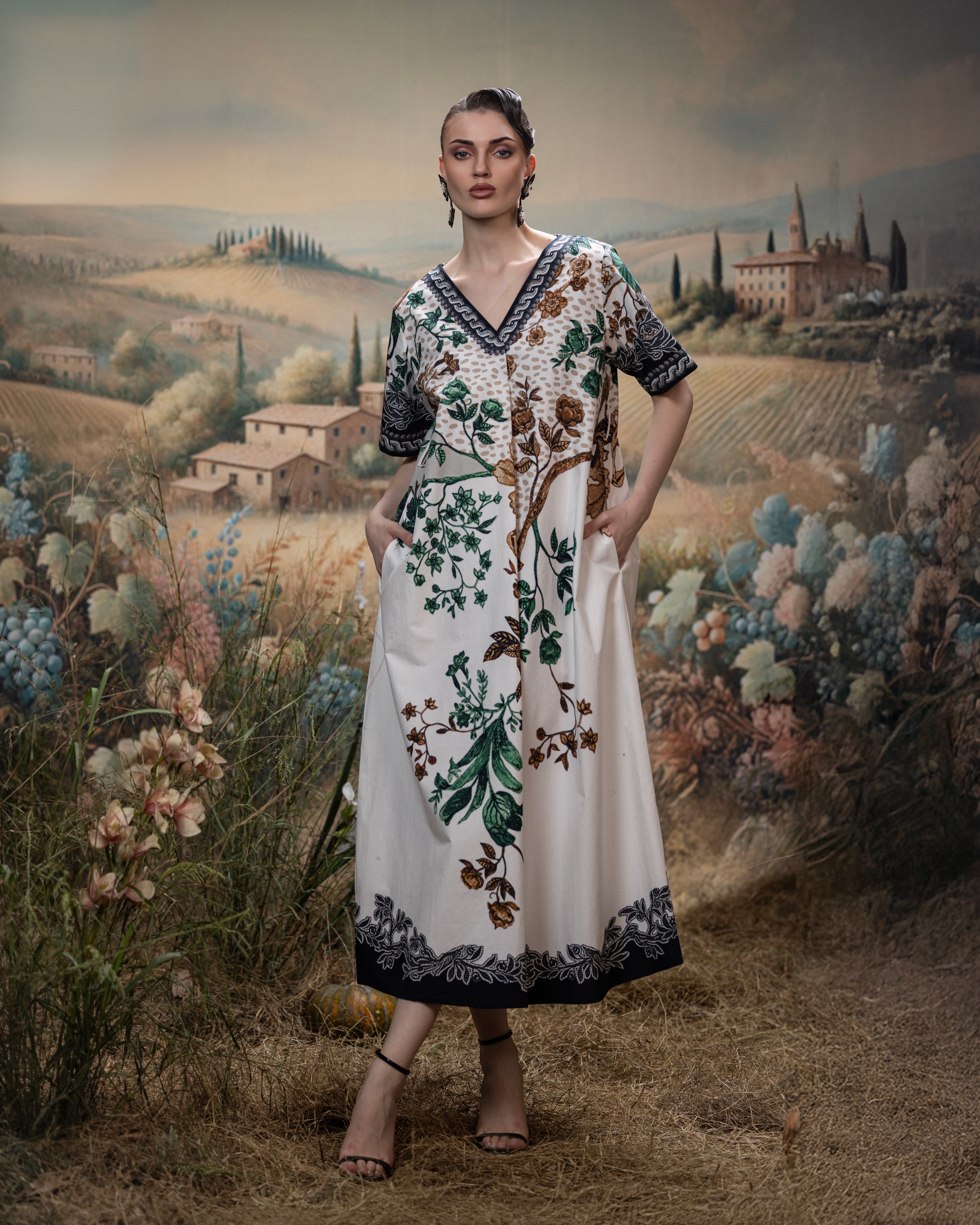 Florence : Chiara - Gold/Emerald