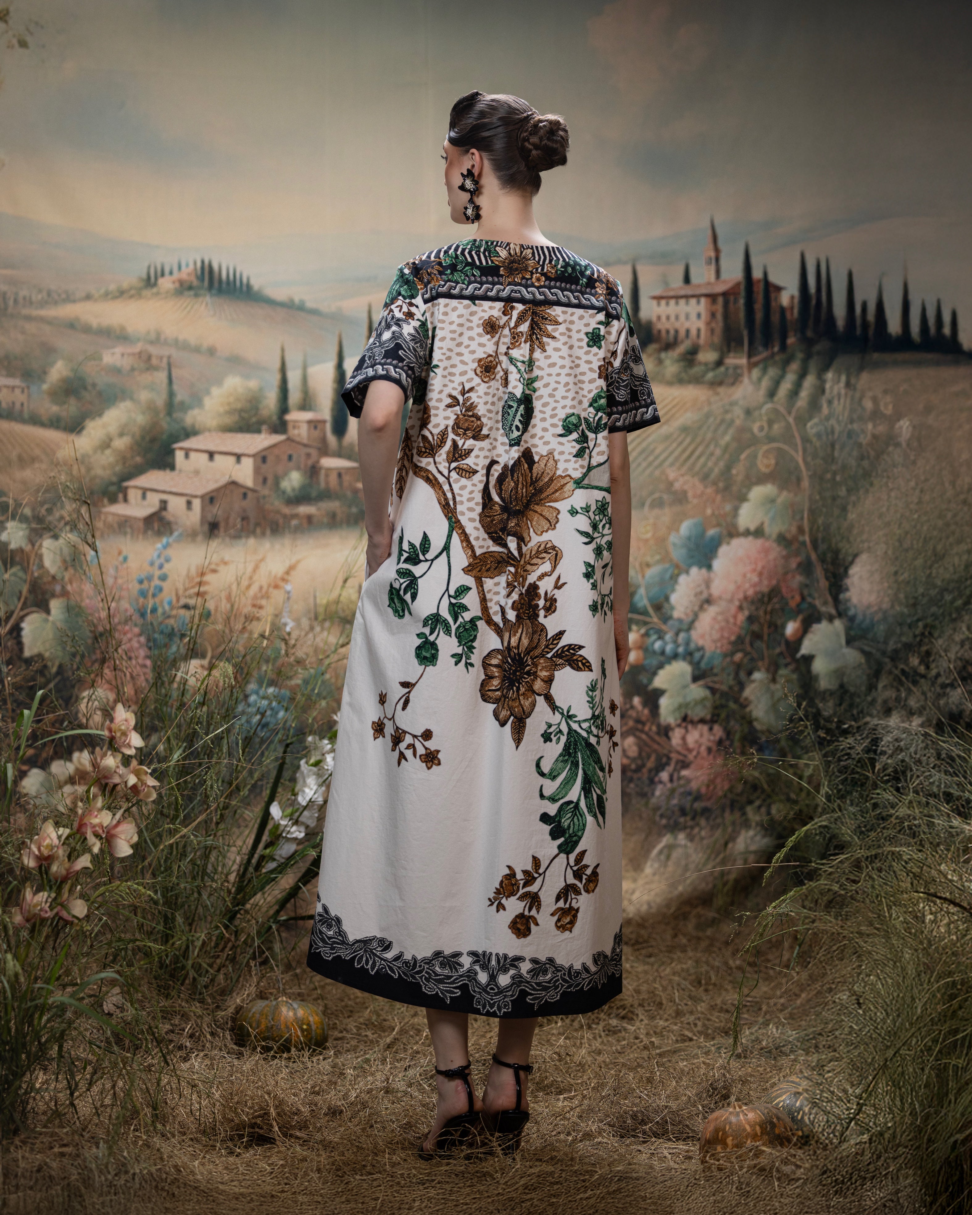 Florence : Chiara - Gold/Emerald