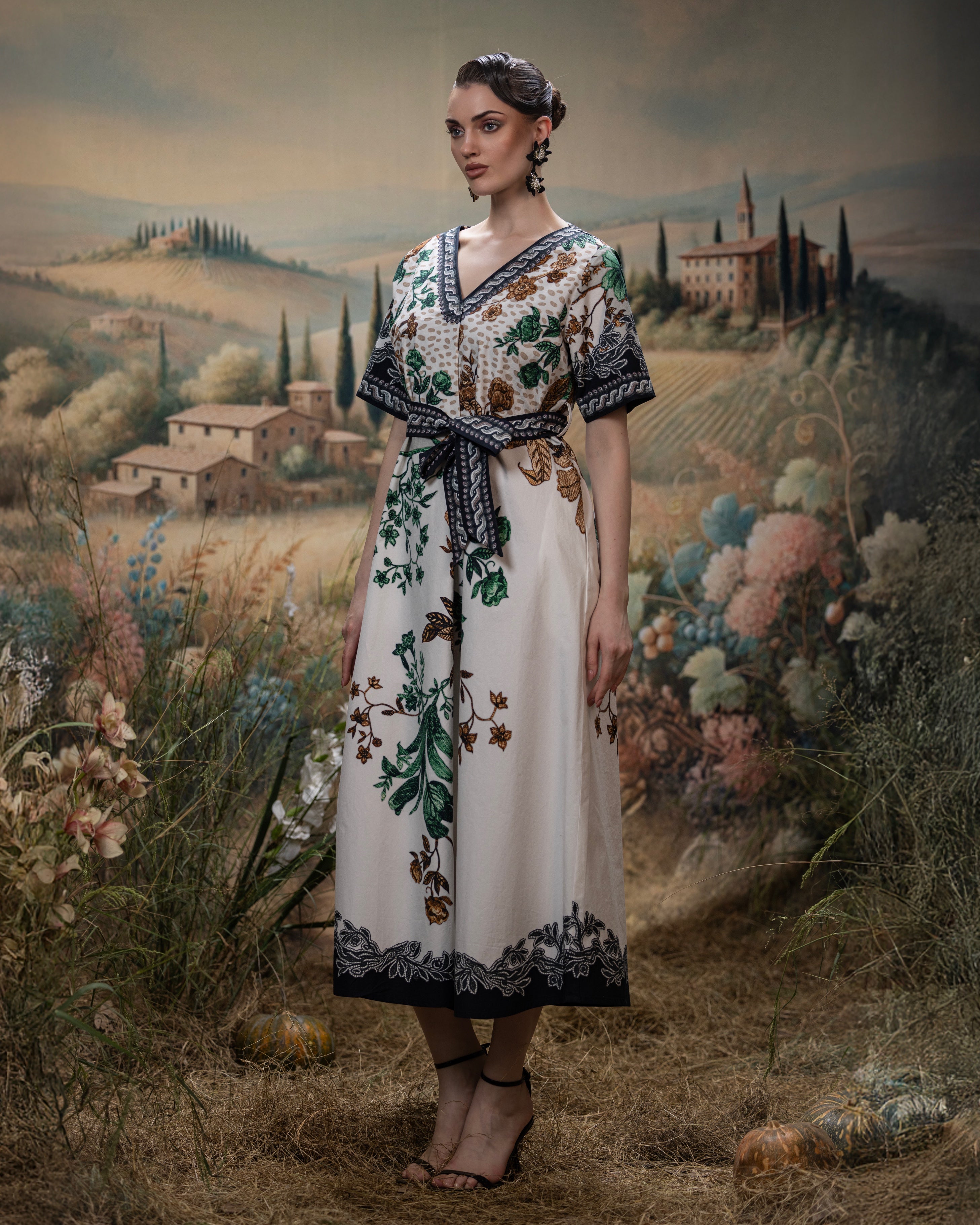 Florence : Chiara - Gold/Emerald