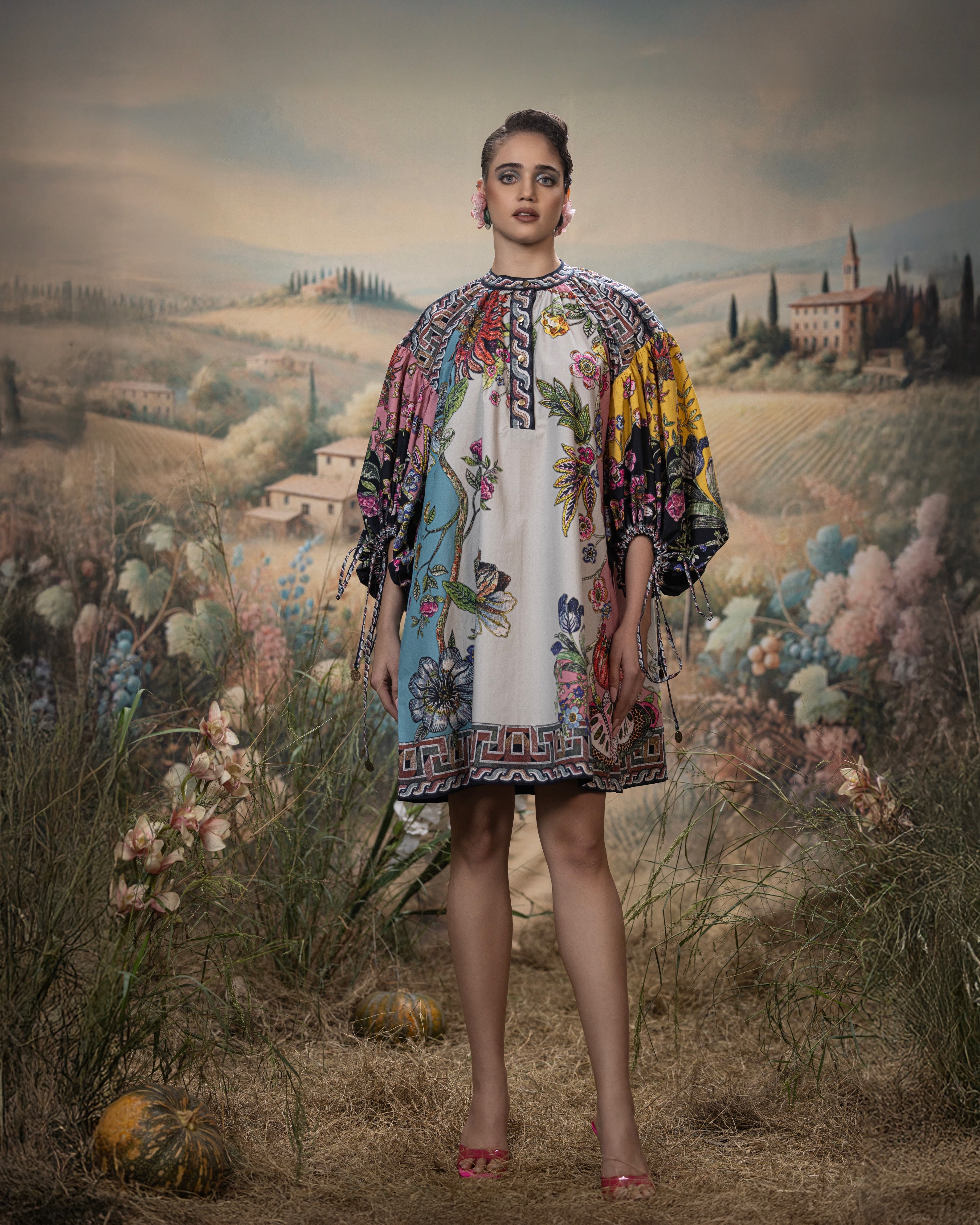 Florence : Angelica - Aqua/Multi