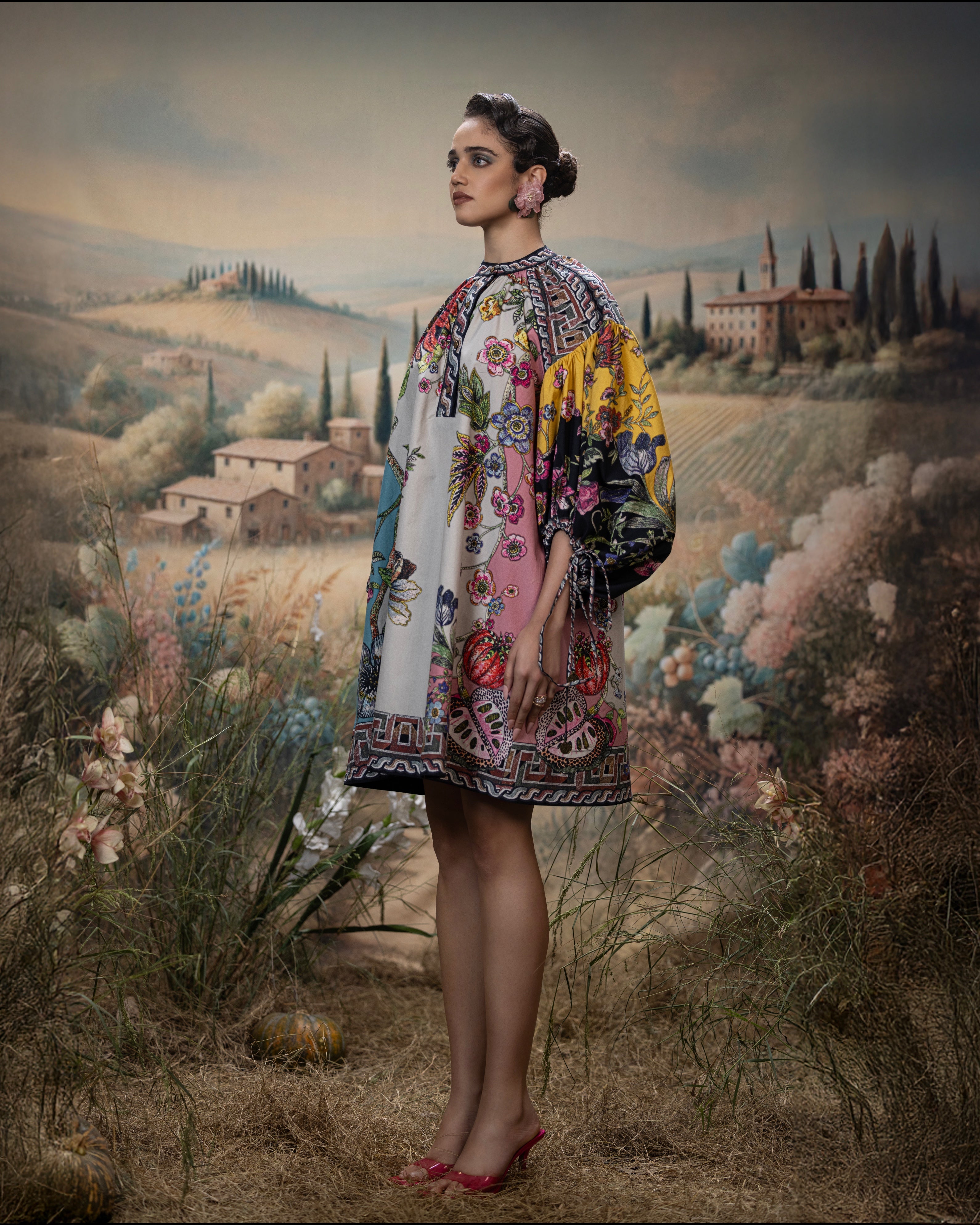 Florence : Angelica - Aqua/Multi