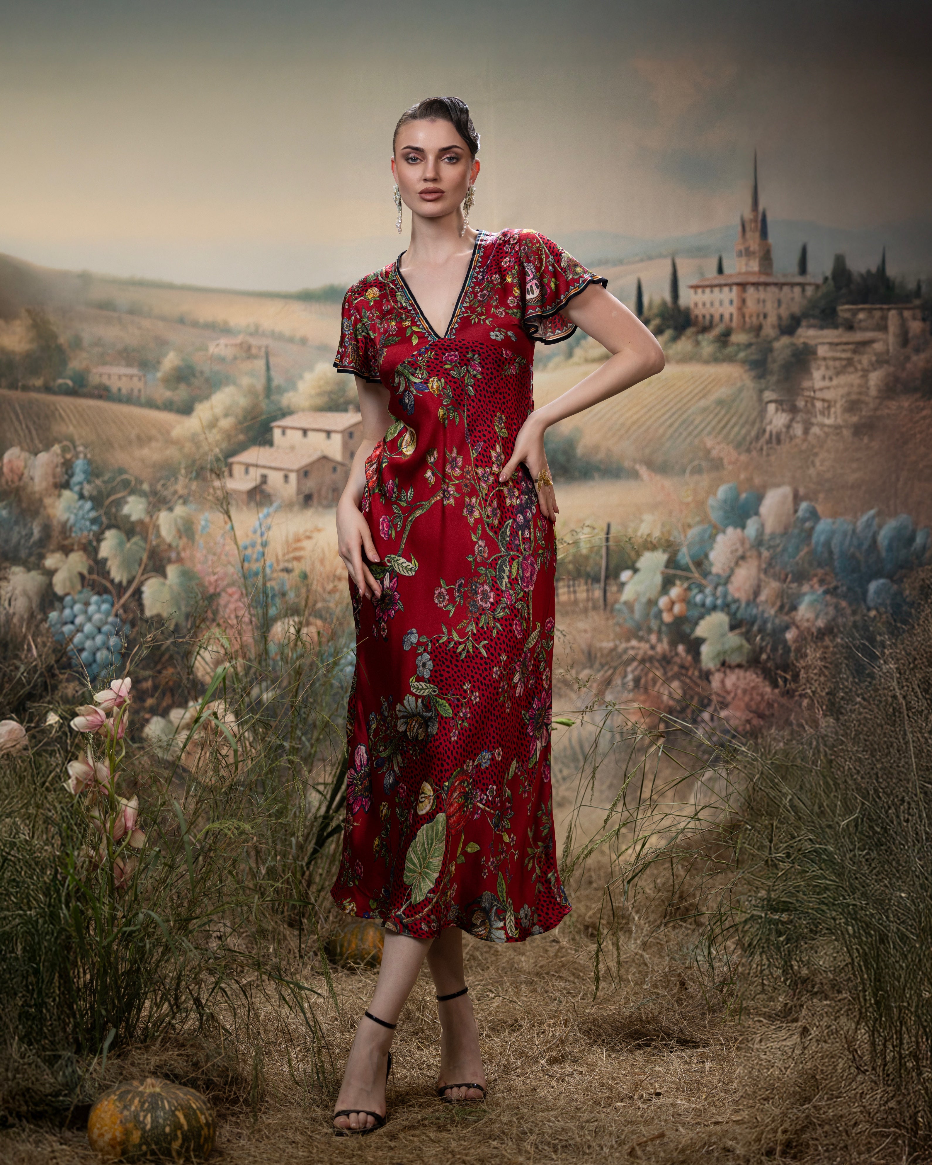 Florence : Cathy/Catherina - Raspberry Beige