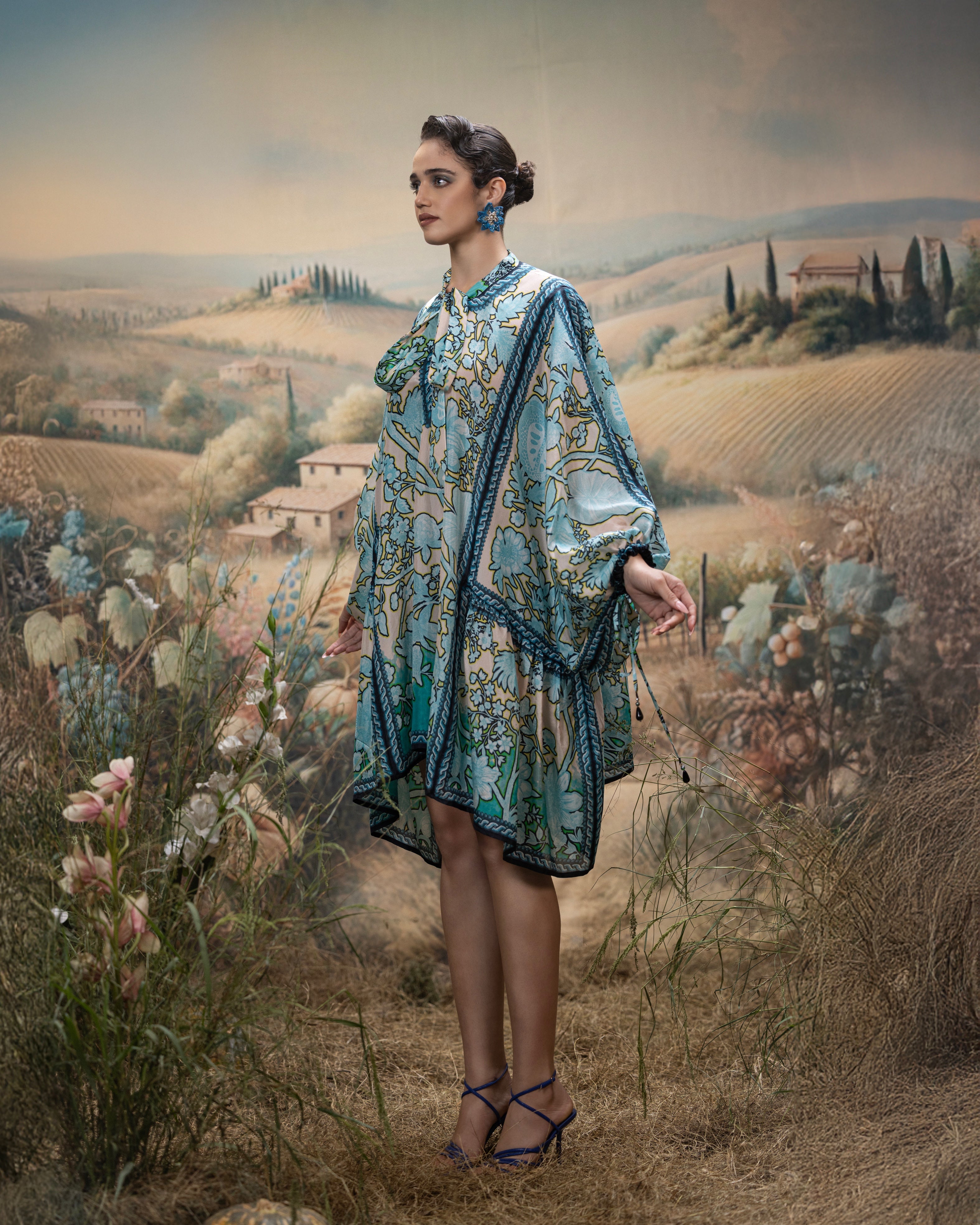 Florence : Valentina - Aqua/Beige