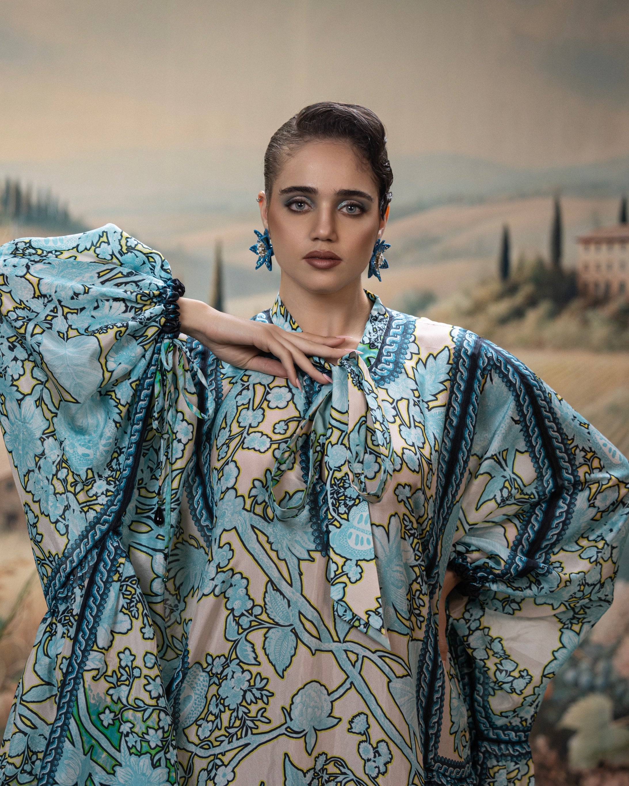 Florence : Valentina - Aqua/Beige