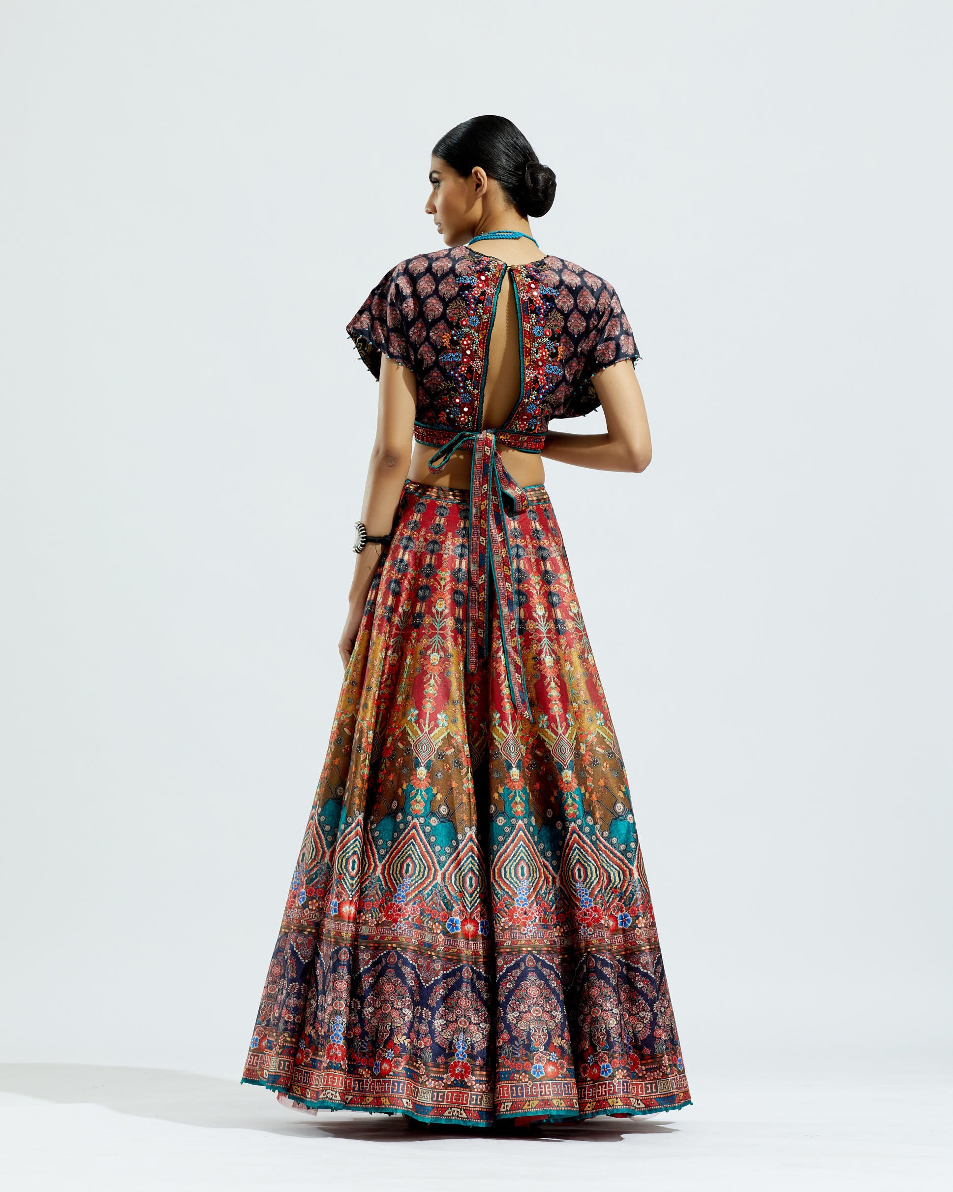 Casablanca : Neerja Leela - Red/Mustard